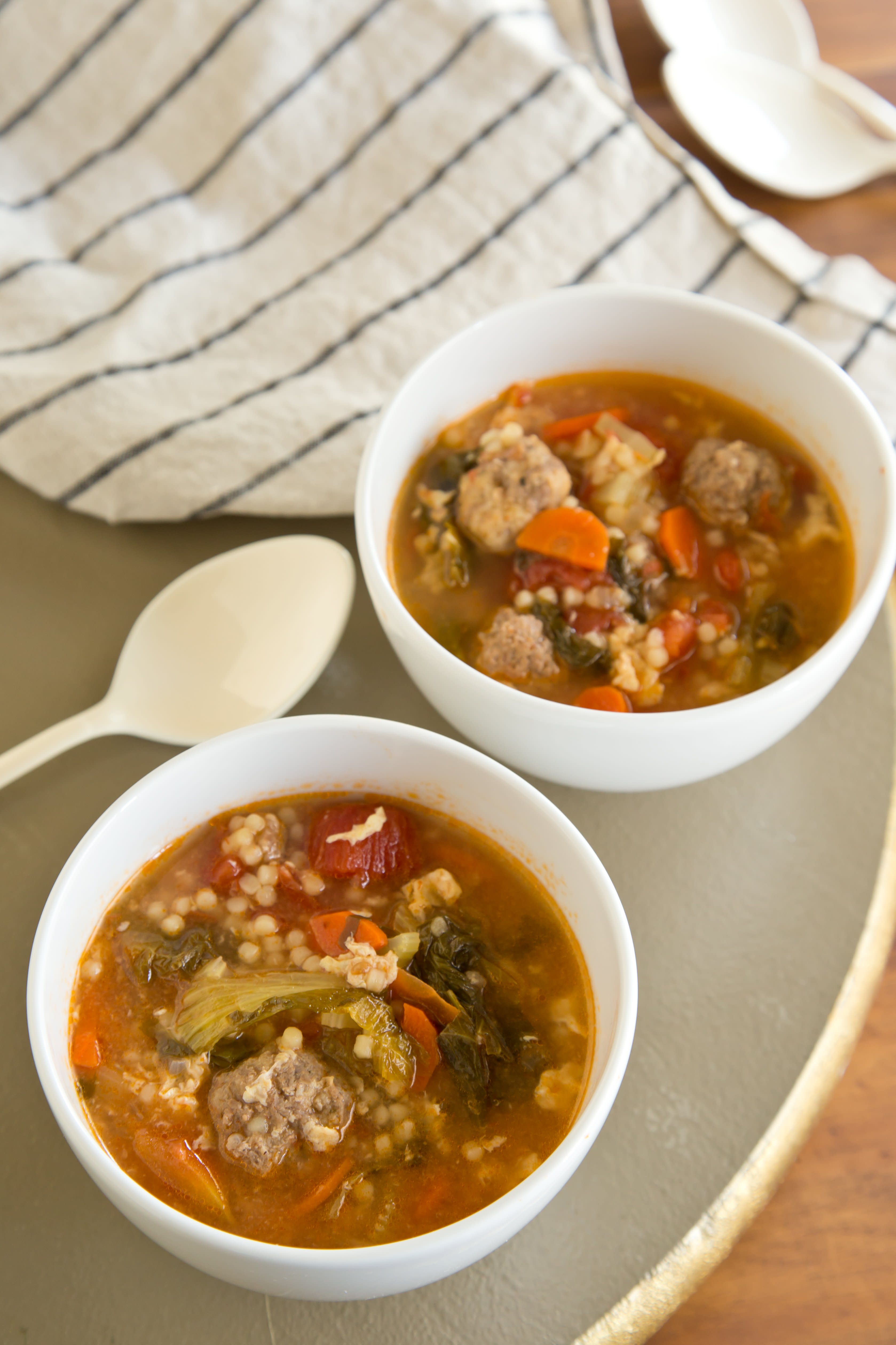 Recipe: Chunky Italian Wedding Soup with Pasta | Kitchn