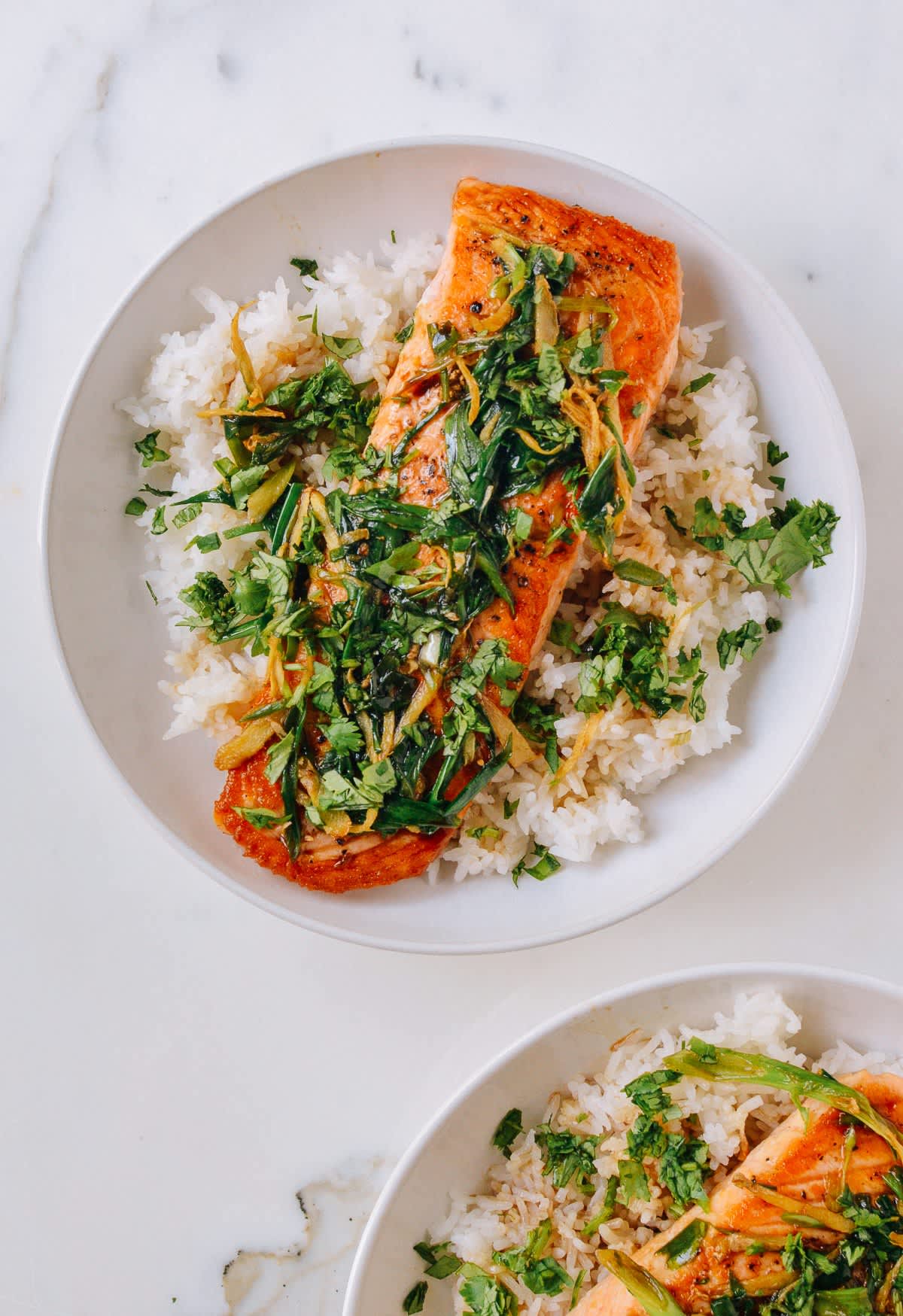 Seared Salmon with Soy, Scallions, and Ginger Kitchn