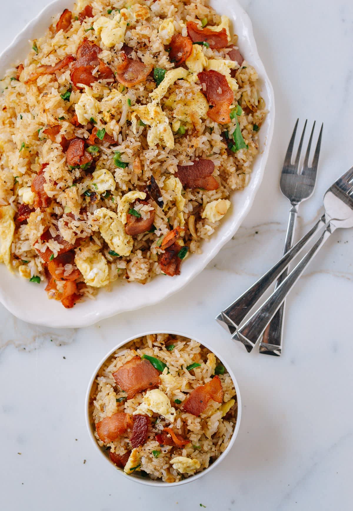 Recipe: Bacon and Egg Fried Rice | Kitchn