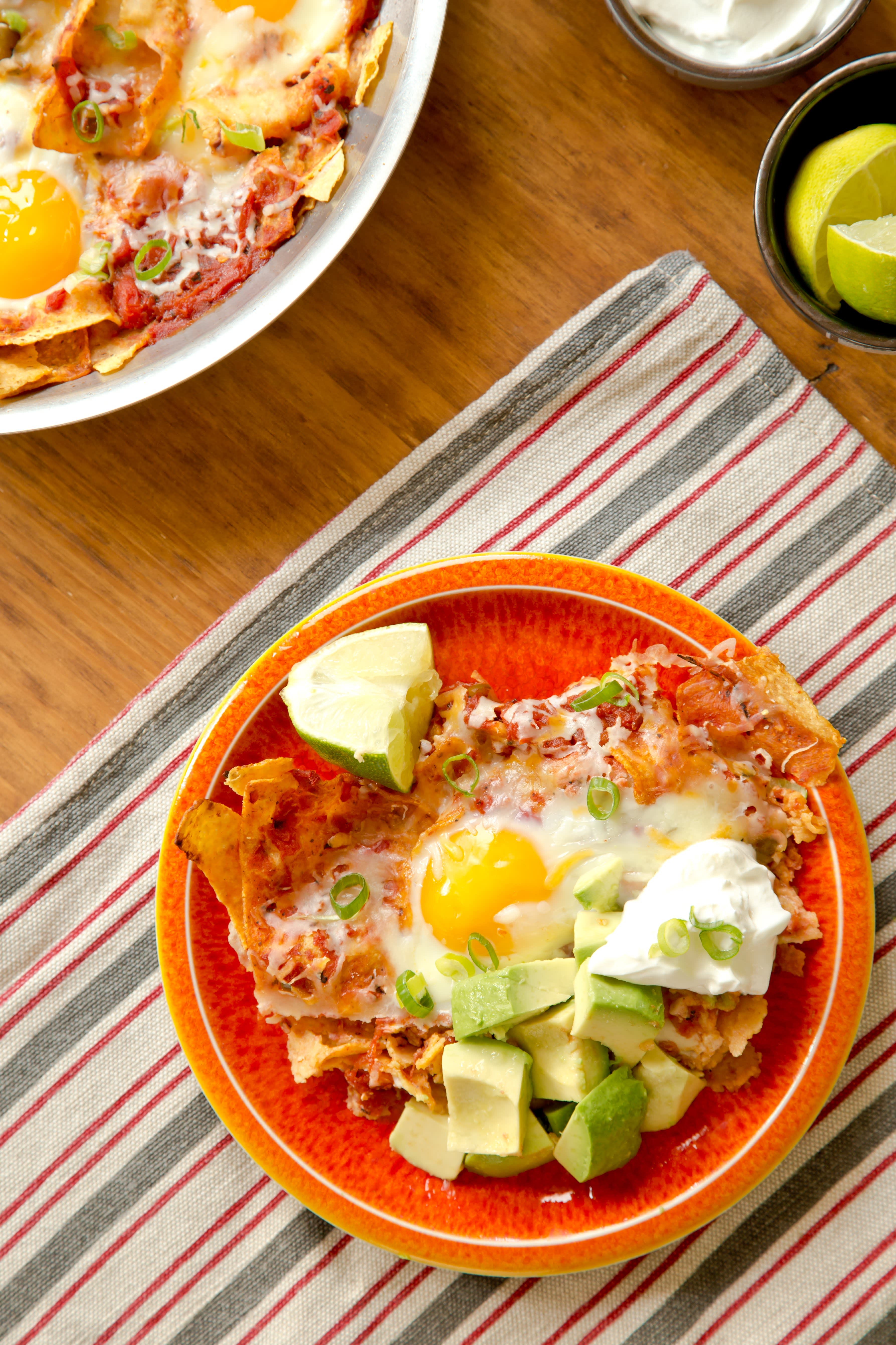 Recipe Skillet Chipotle Chilaquiles with Eggs Kitchn