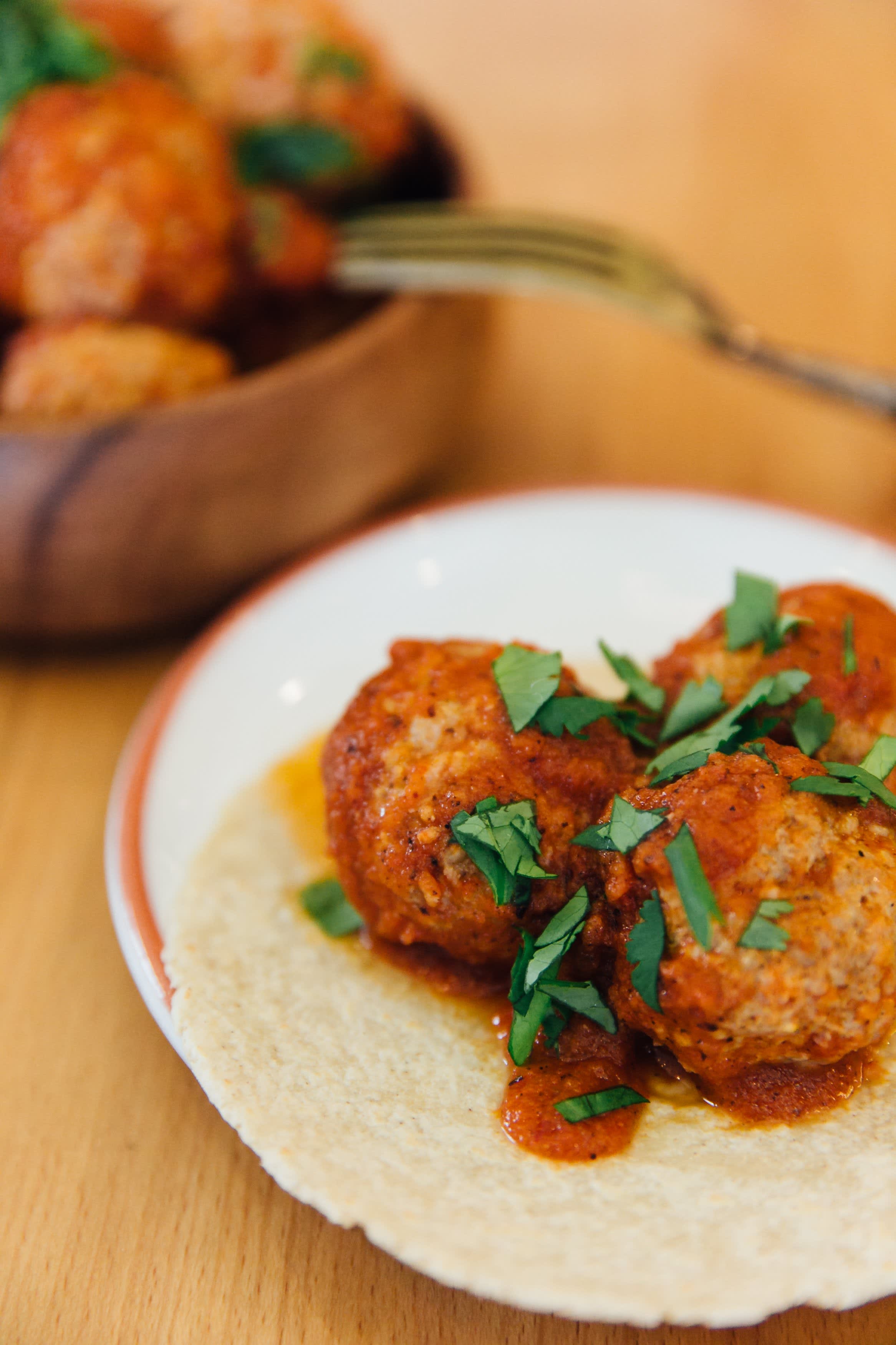Recipe: Meatballs in Chipotle Sauce Albondigas al Chipotle Kitchn Recipe: Meatballs in Chipotle Sauce Albondigas al Chipotle Kitchn