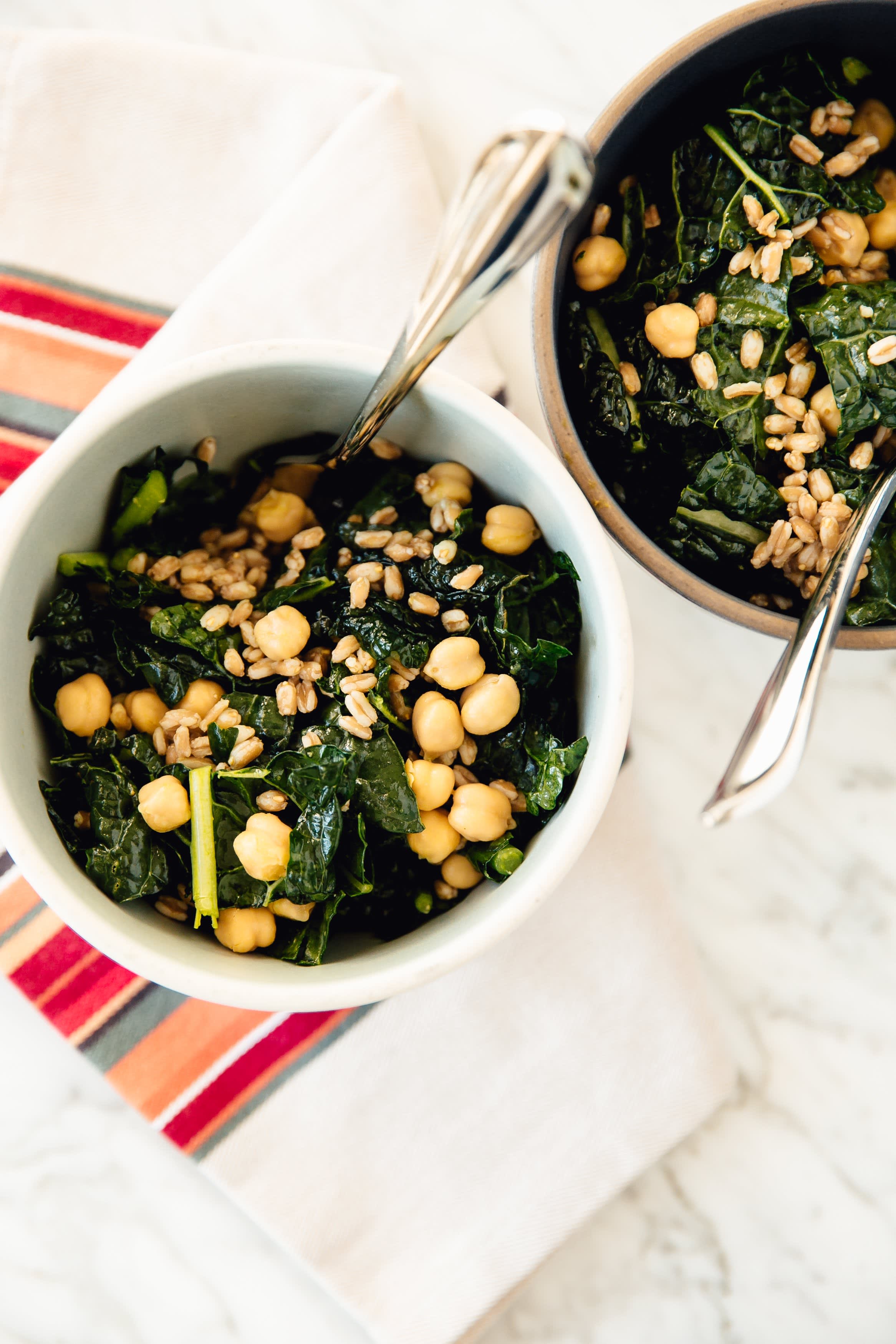 Recipe Chopped Kale, Farro & Chickpea Salad Kitchn