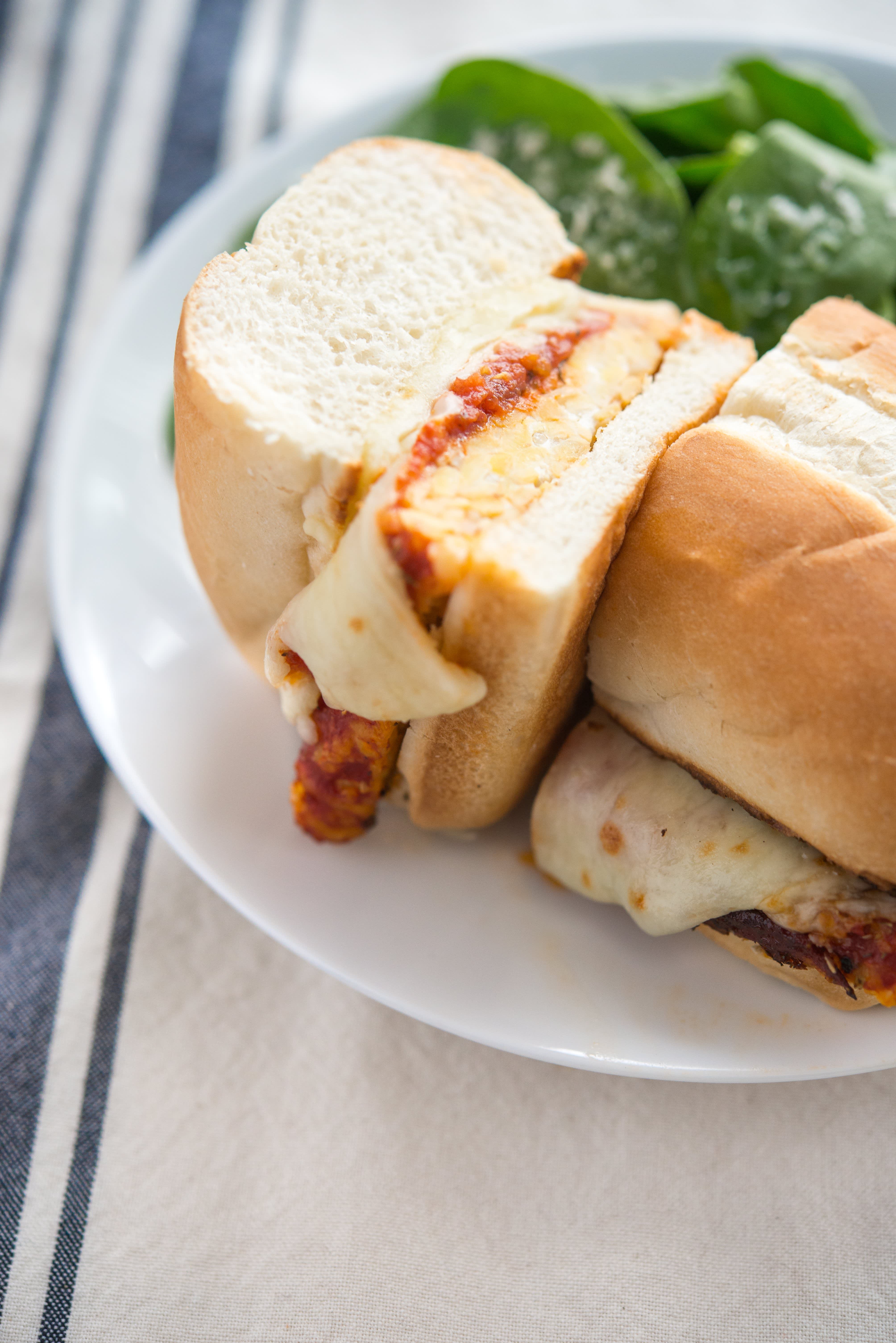 Recipe Tempeh Parmesan Sandwich Kitchn