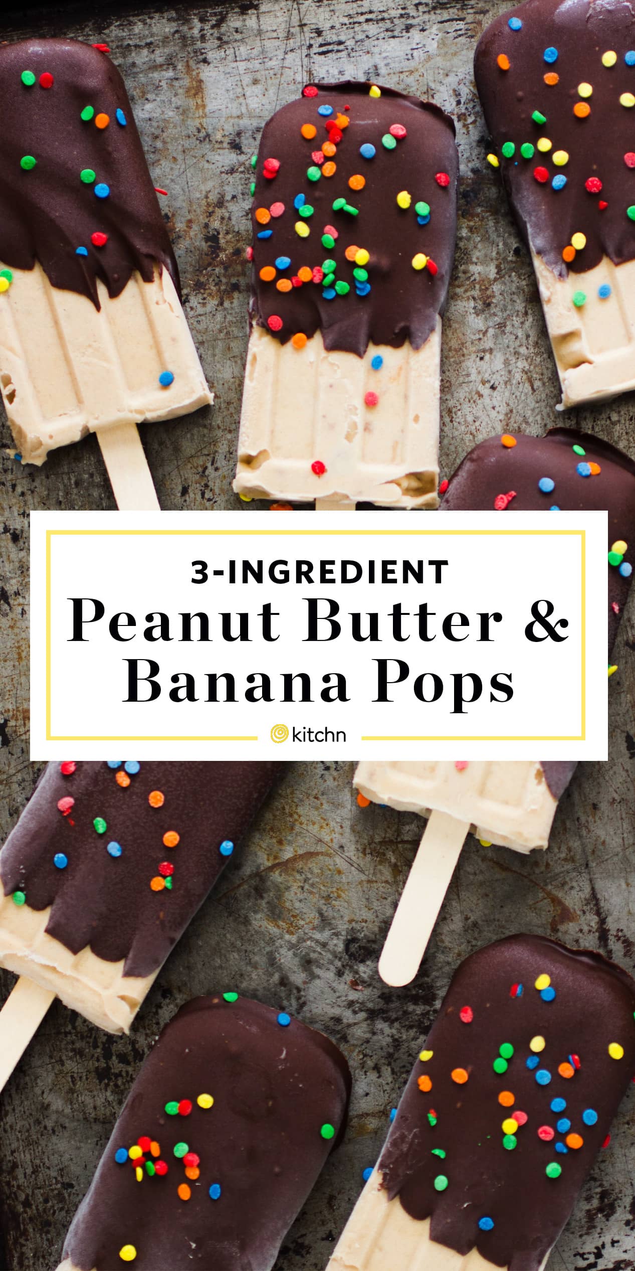 Recipe 3Ingredient Peanut Butter and Banana Popsicles Kitchn