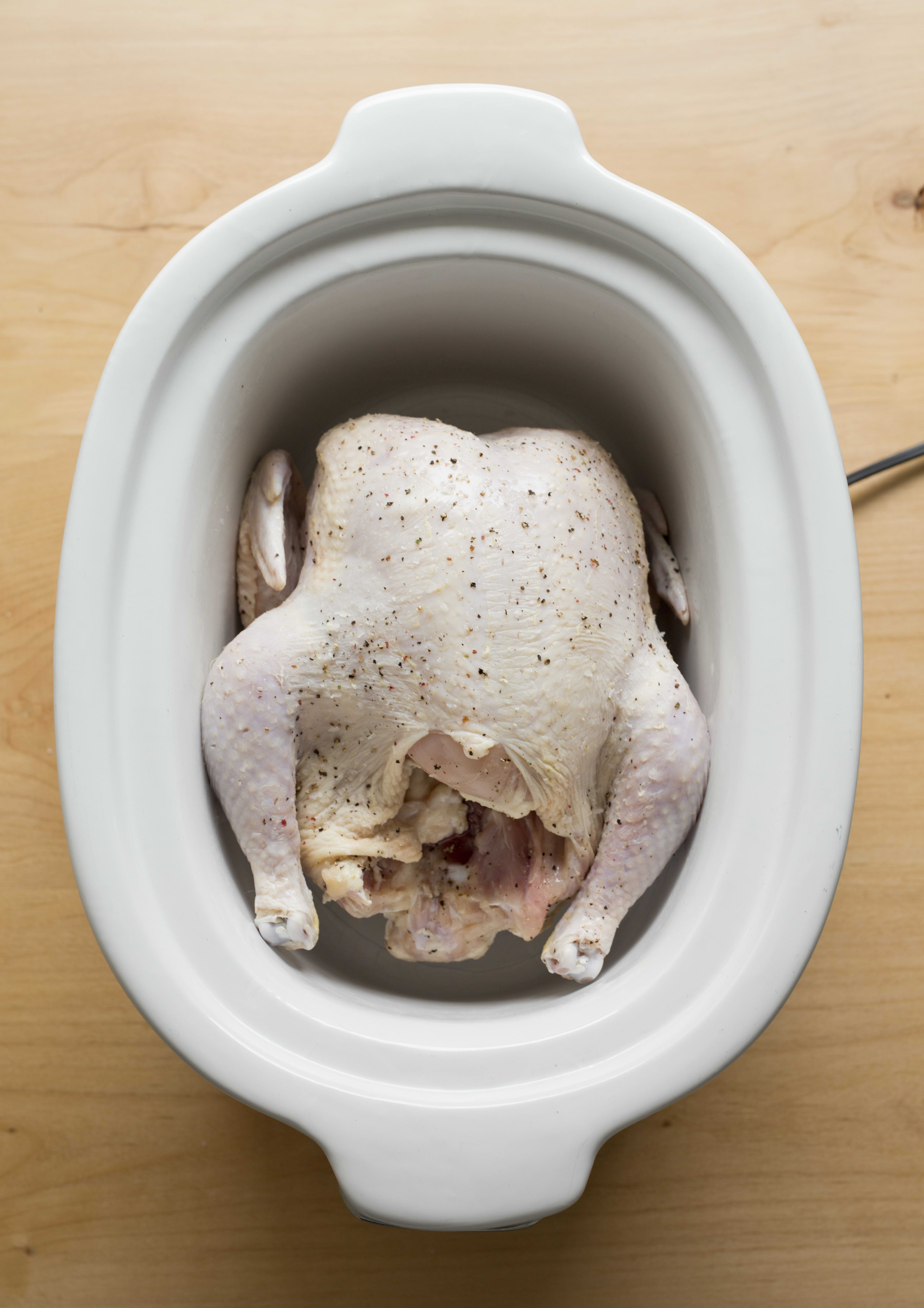 How To Cook a Whole Chicken in the Slow Cooker Kitchn