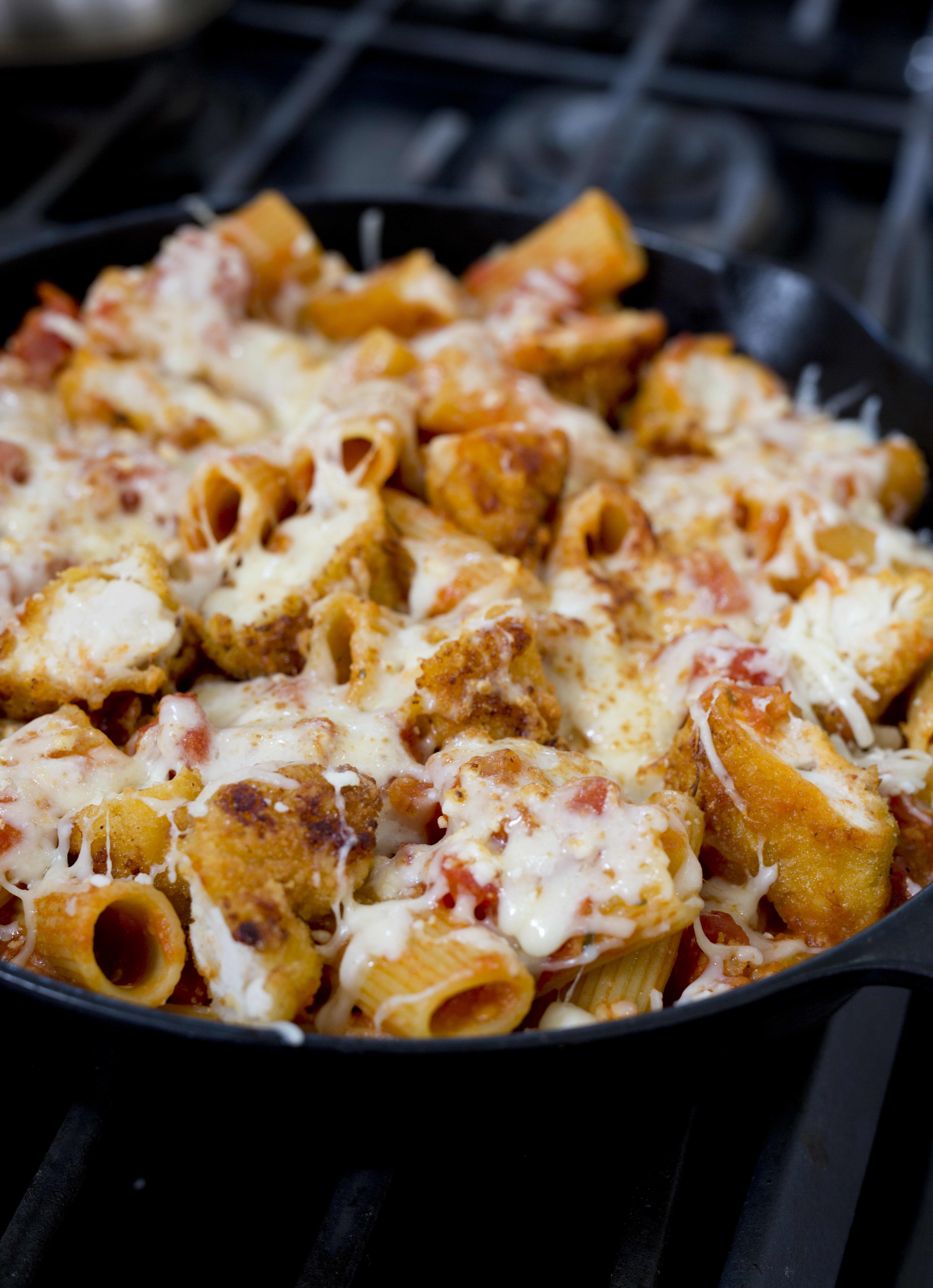 Recipe Chicken Parm and Pasta Skillet Kitchn