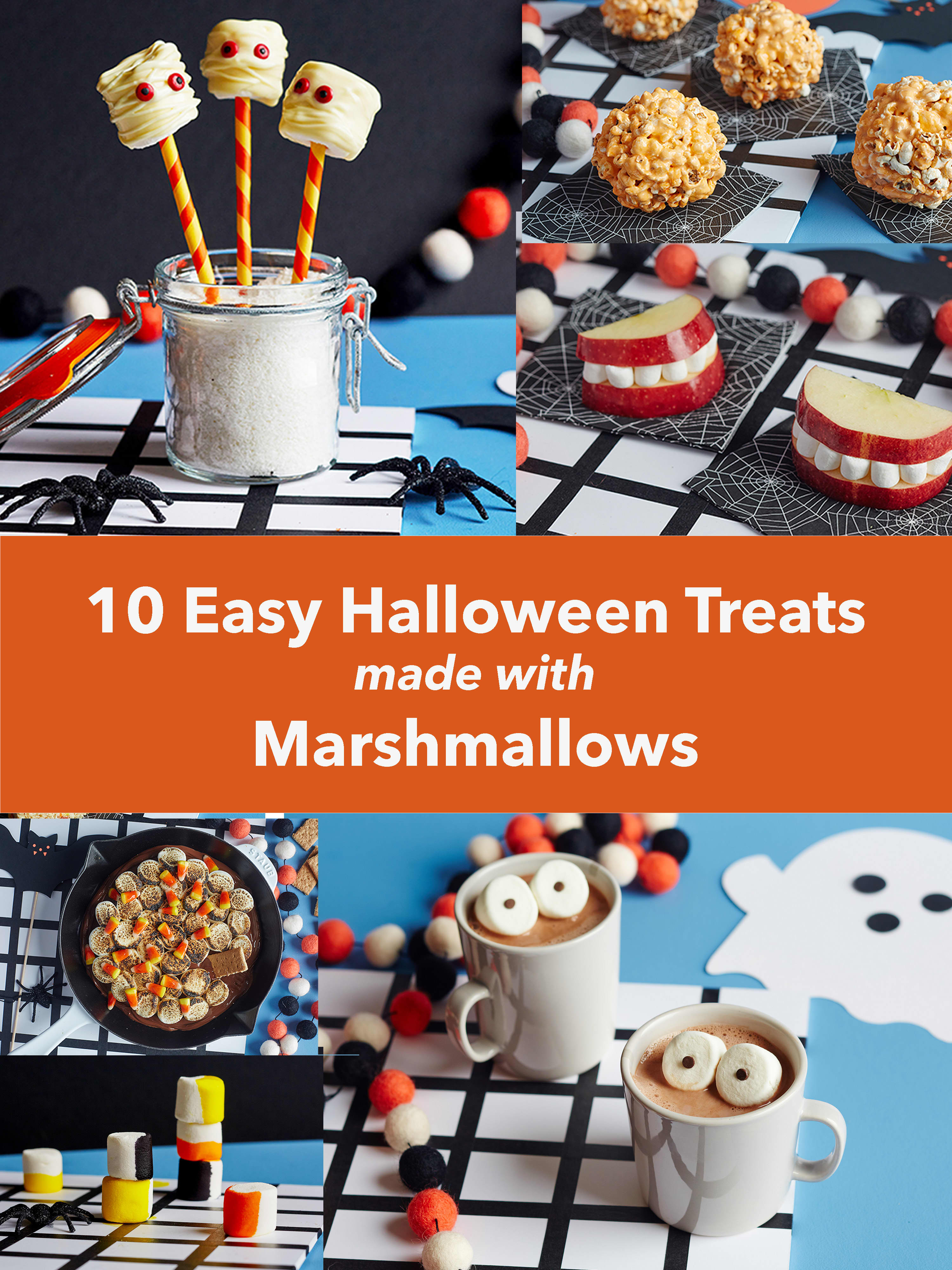 Marshmallow Halloween Treats
 10 Easy Ways to Turn Marshmallows into Halloween Treats