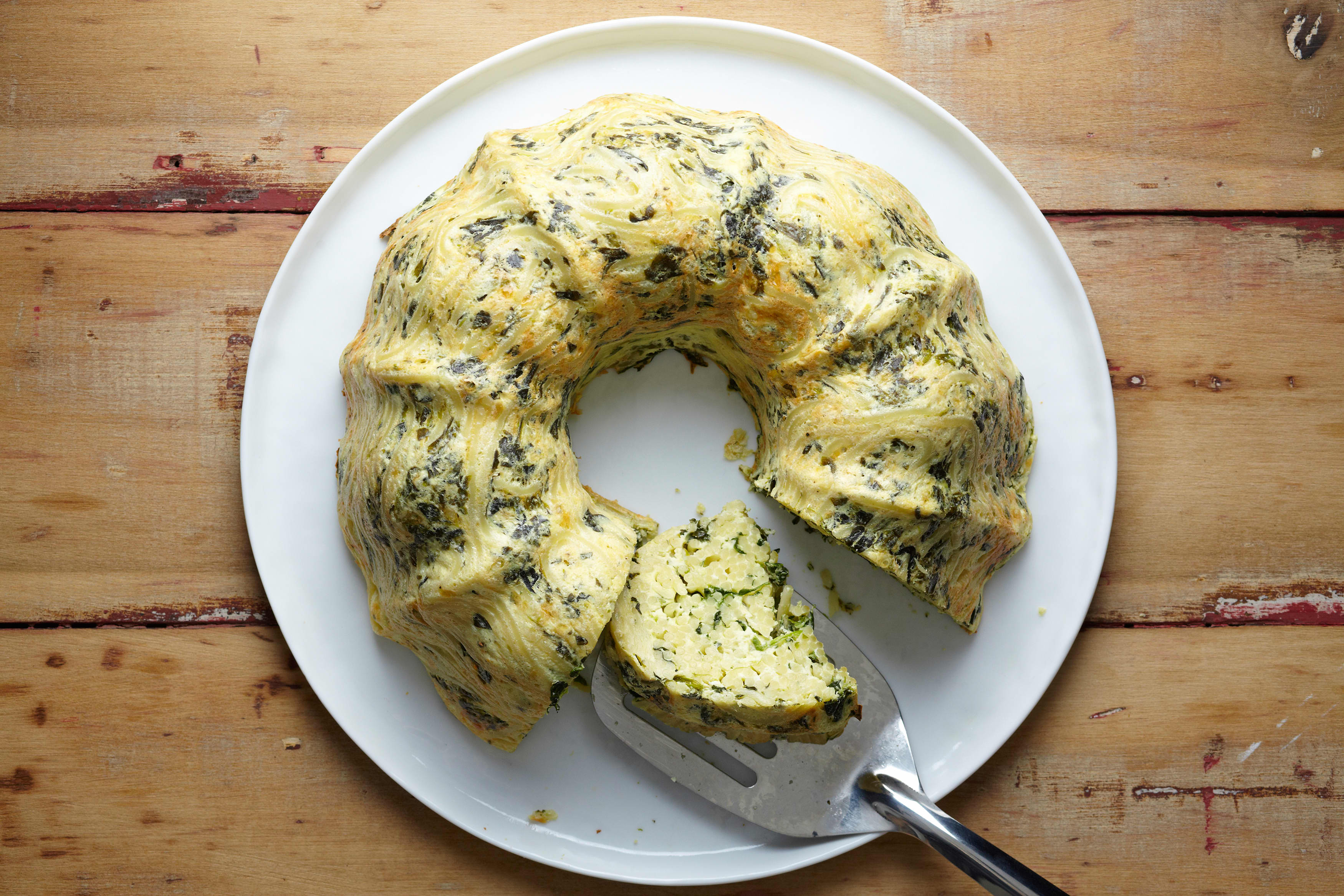 Recipe Bundt SpinachSpaghetti Pie Kitchn