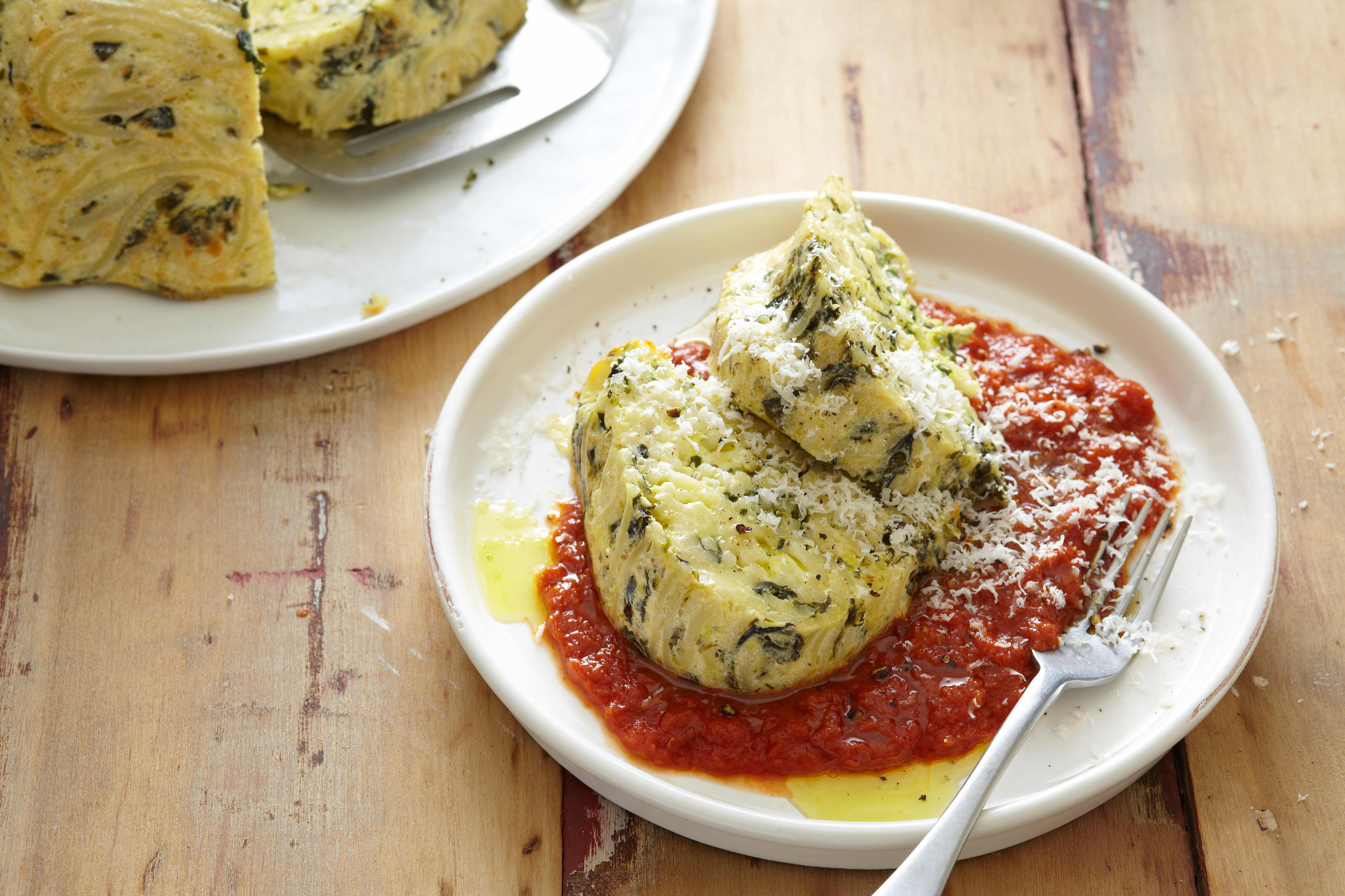 Recipe Bundt SpinachSpaghetti Pie Kitchn