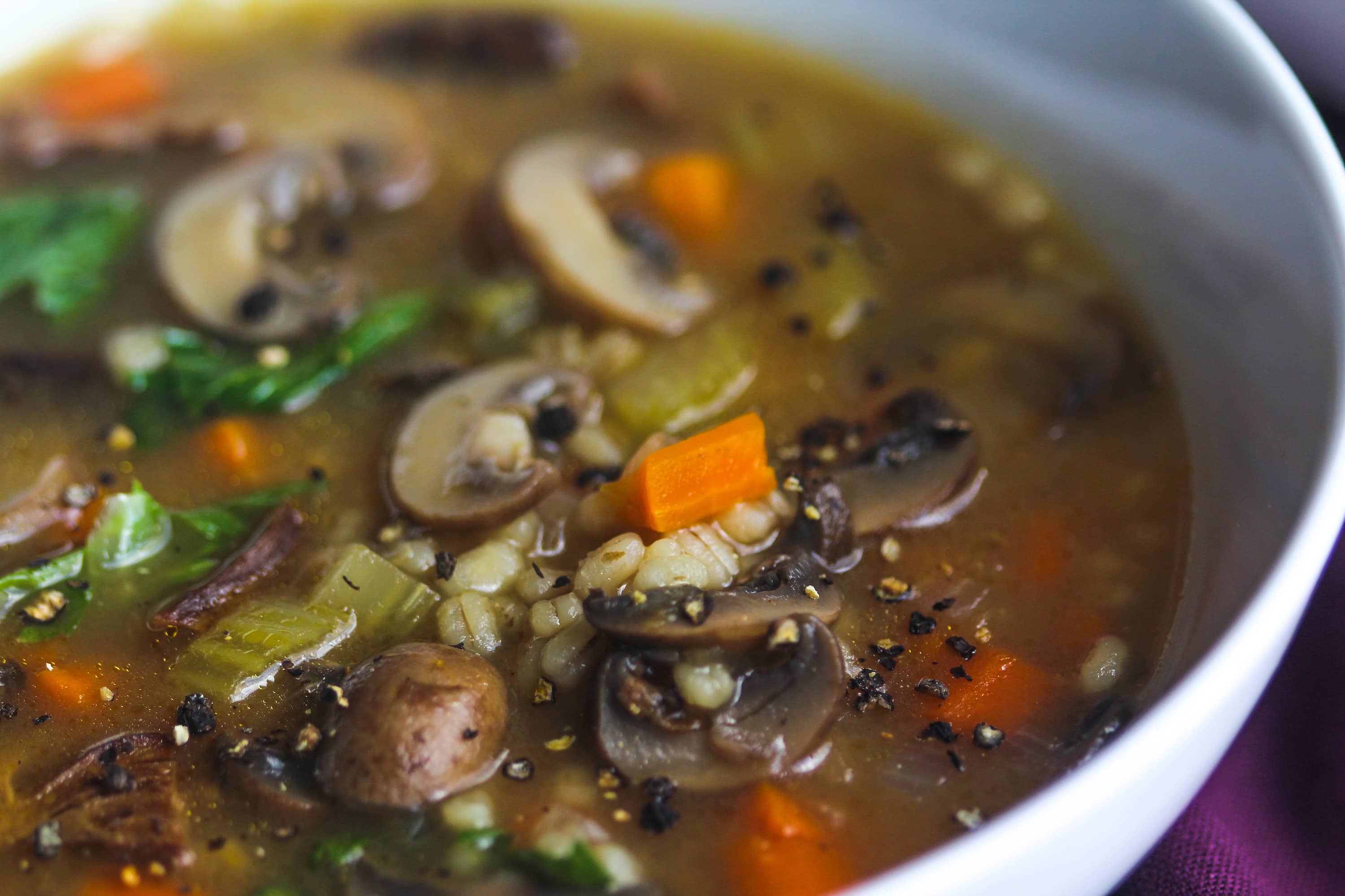 Recipe: Mushroom and Barley Soup | Kitchn