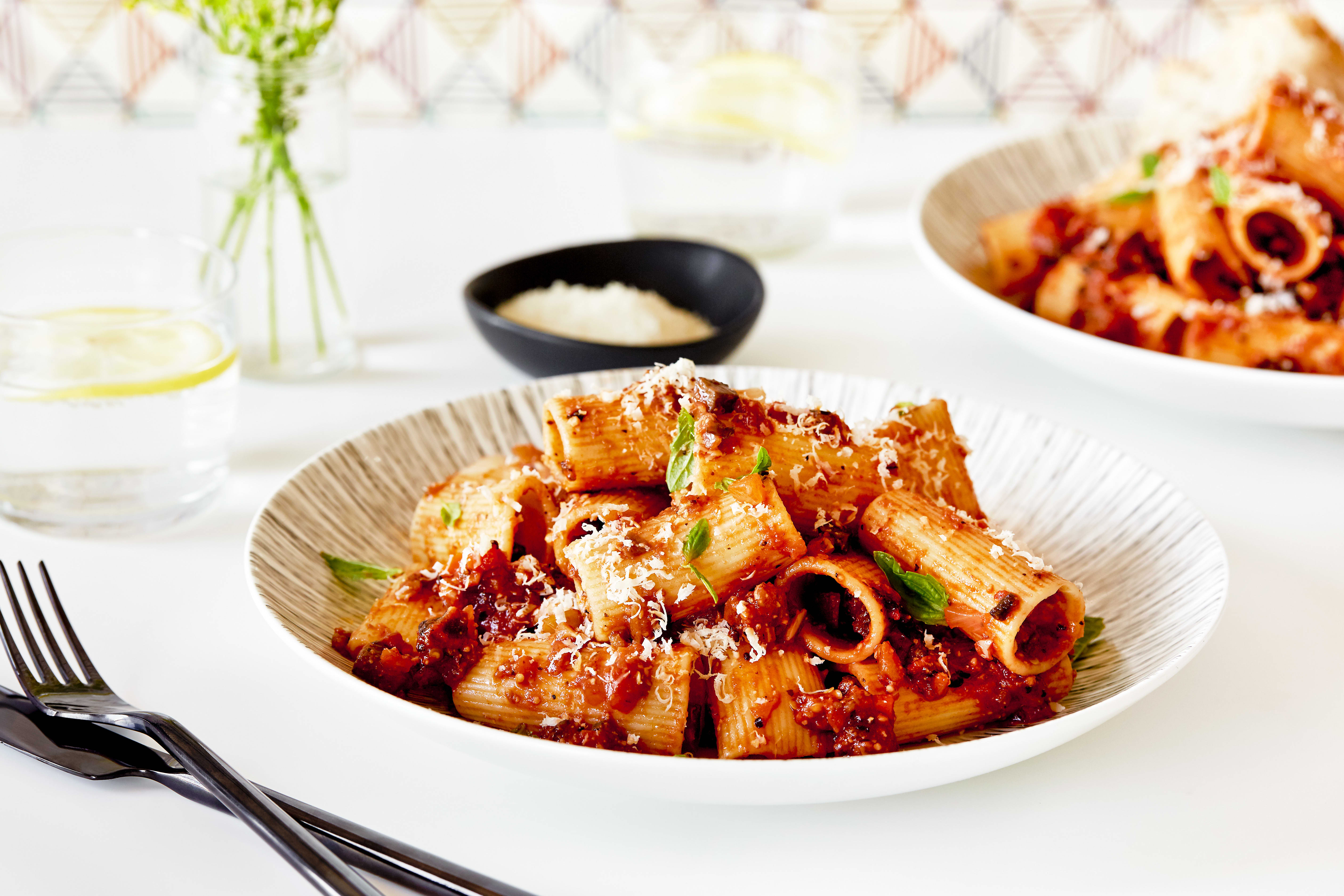 Recipe Roasted Eggplant and Mushroom Bolognese Kitchn