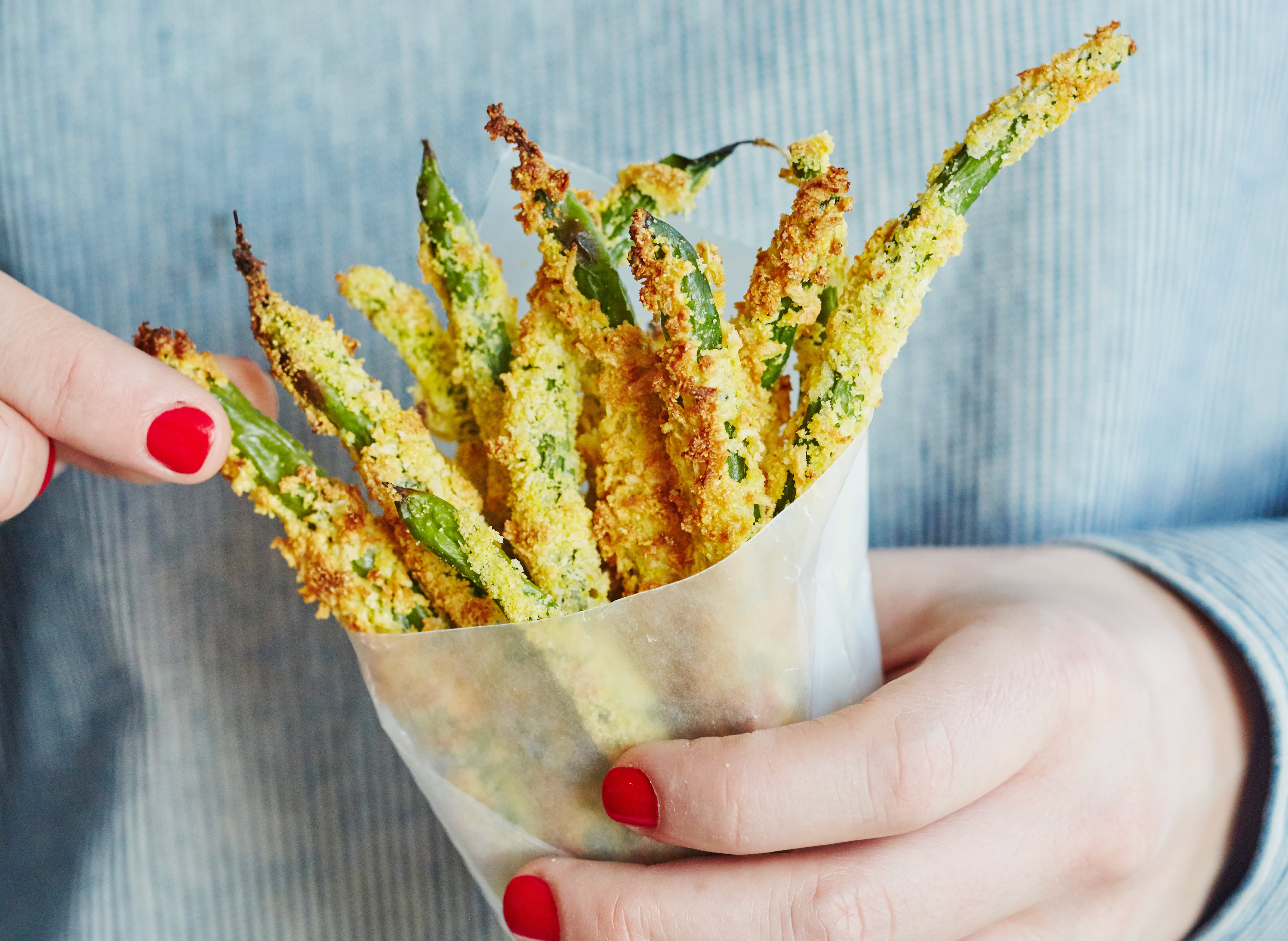 Recipe OvenBaked Green Bean Fries Kitchn