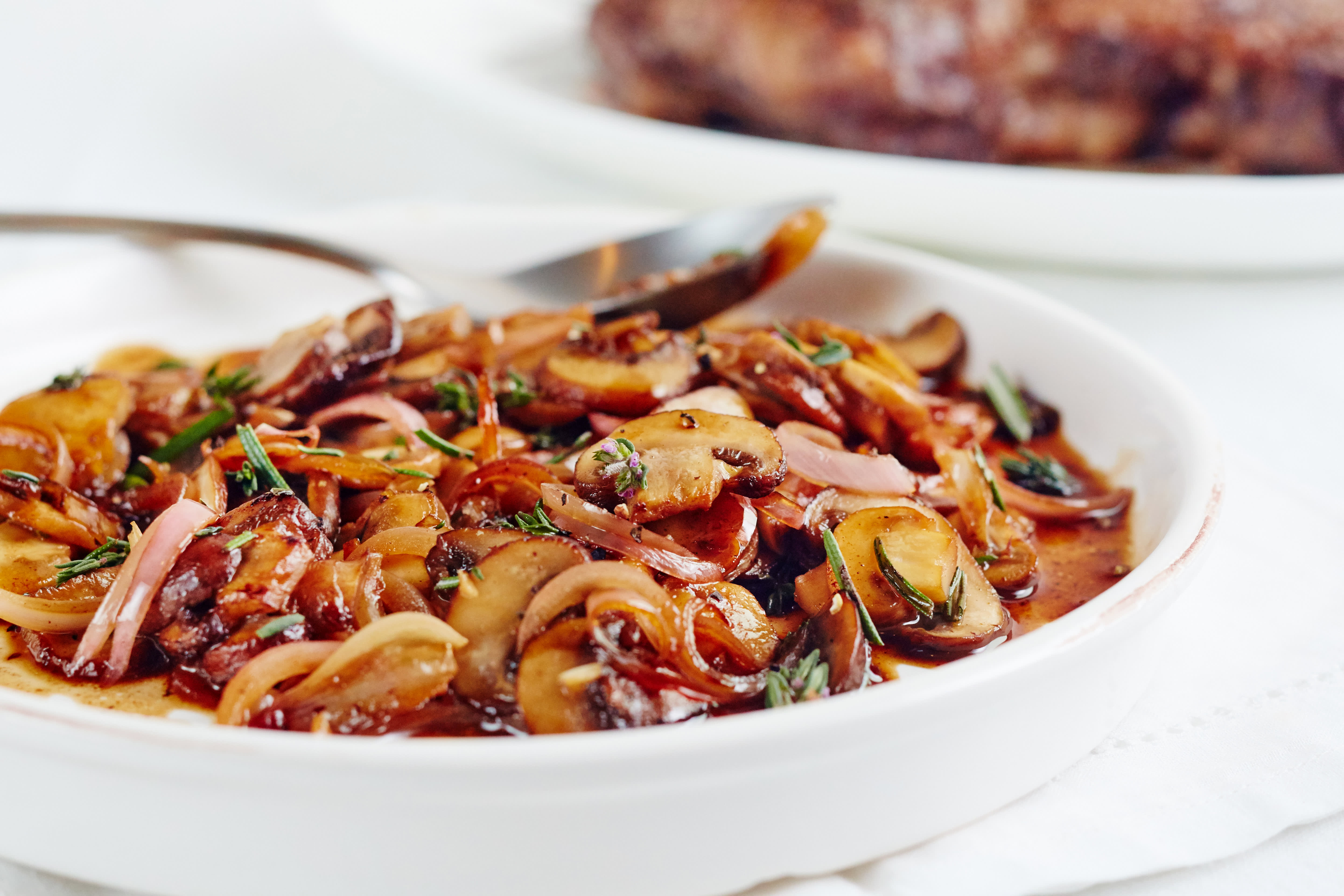 Recipe 15Minute Buttered Balsamic Mushrooms Kitchn