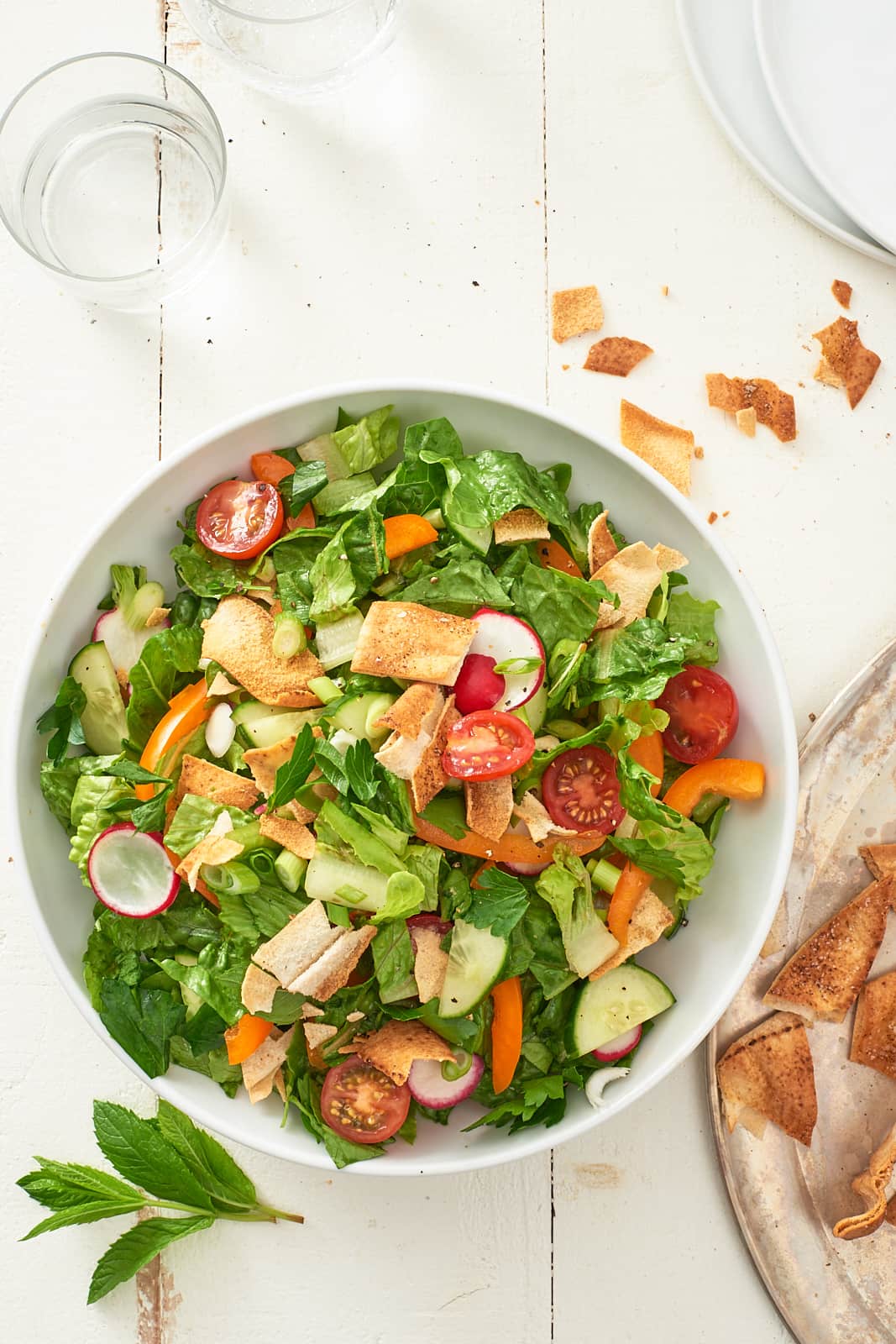 How To Make Fattoush (Middle Eastern Bread Salad) at Home Kitchn