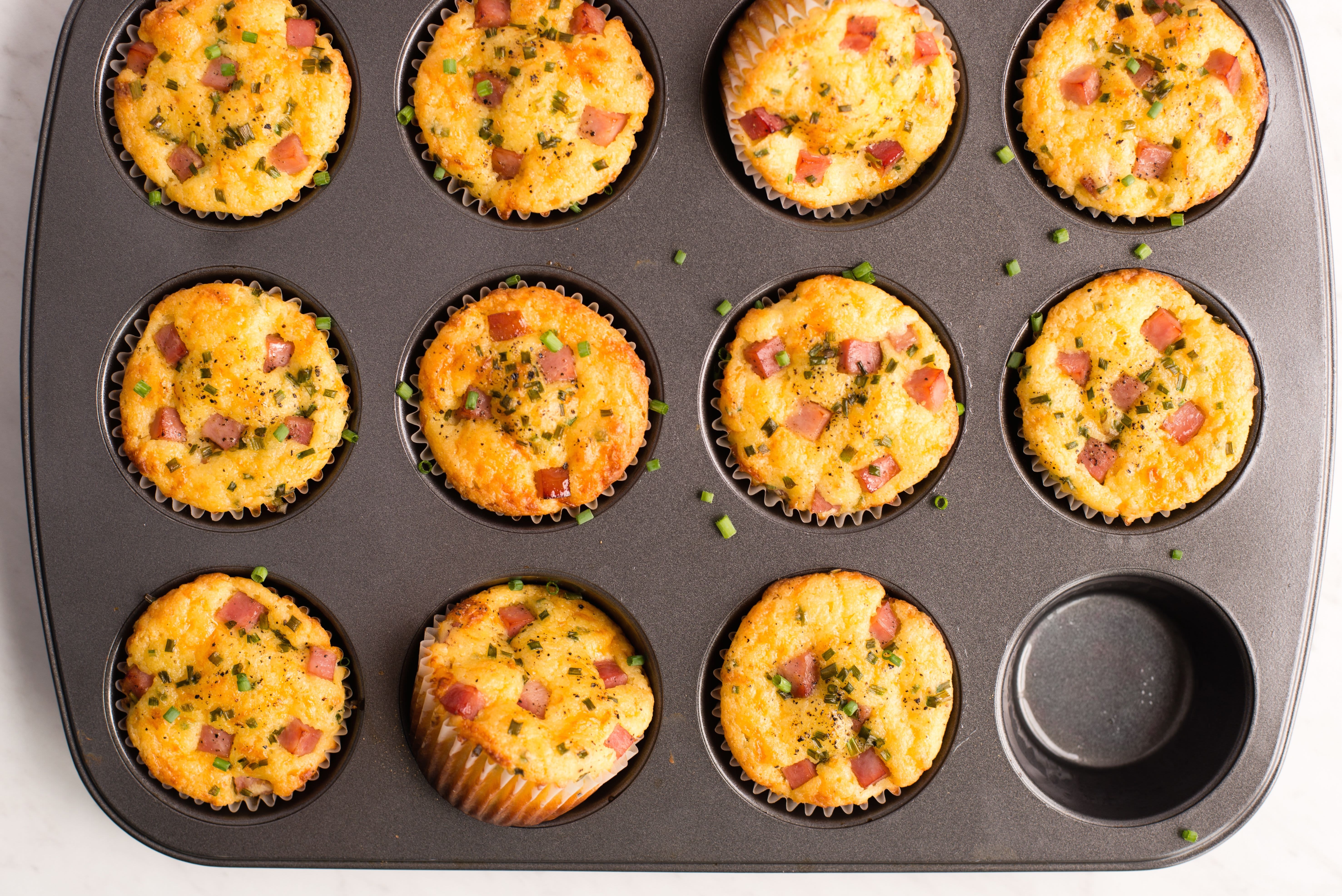 Recipe Ham and Cheddar Lunch Box Muffins Kitchn