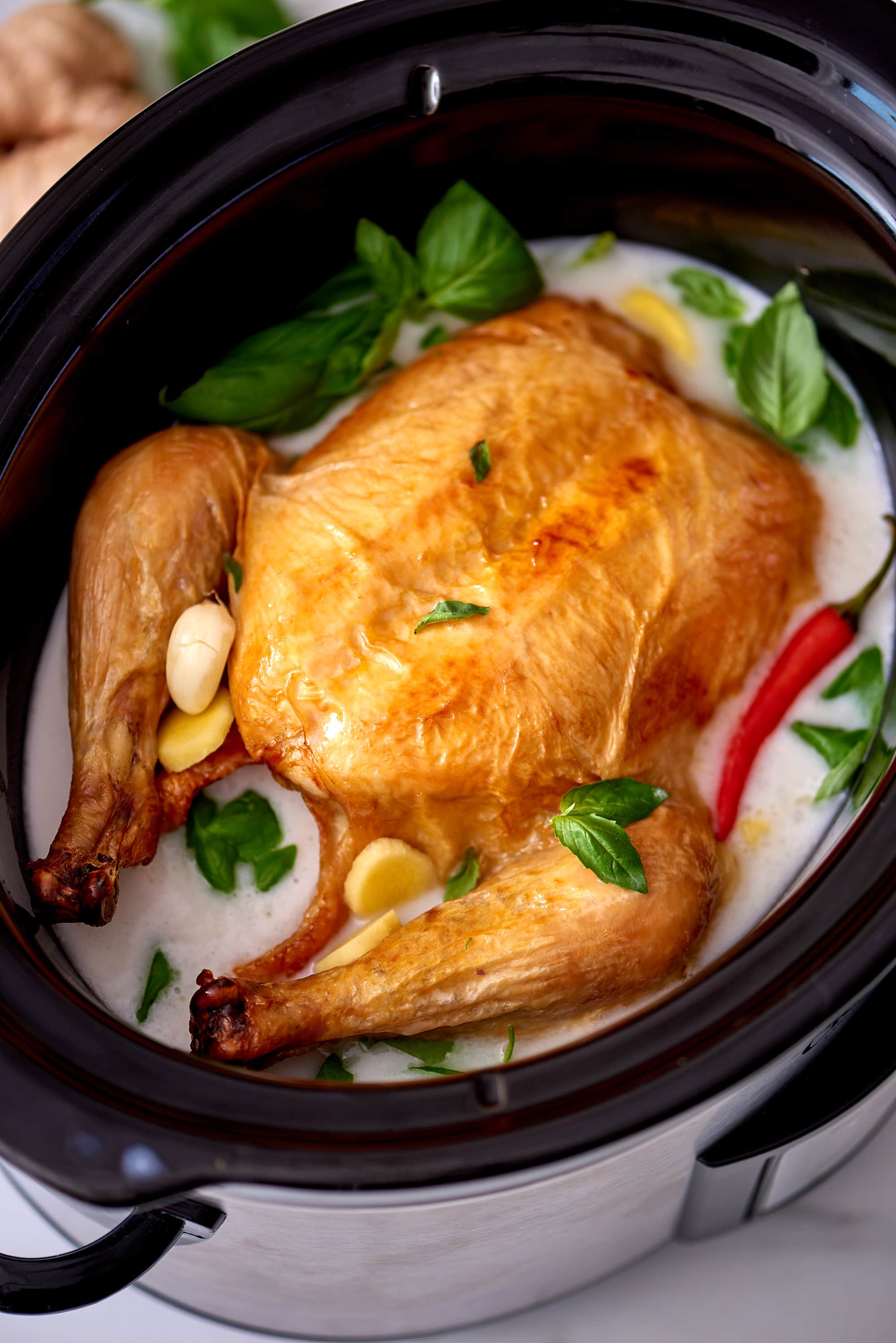 How To Cook a Whole Chicken in Coconut Milk in the Slow Cooker | Kitchn