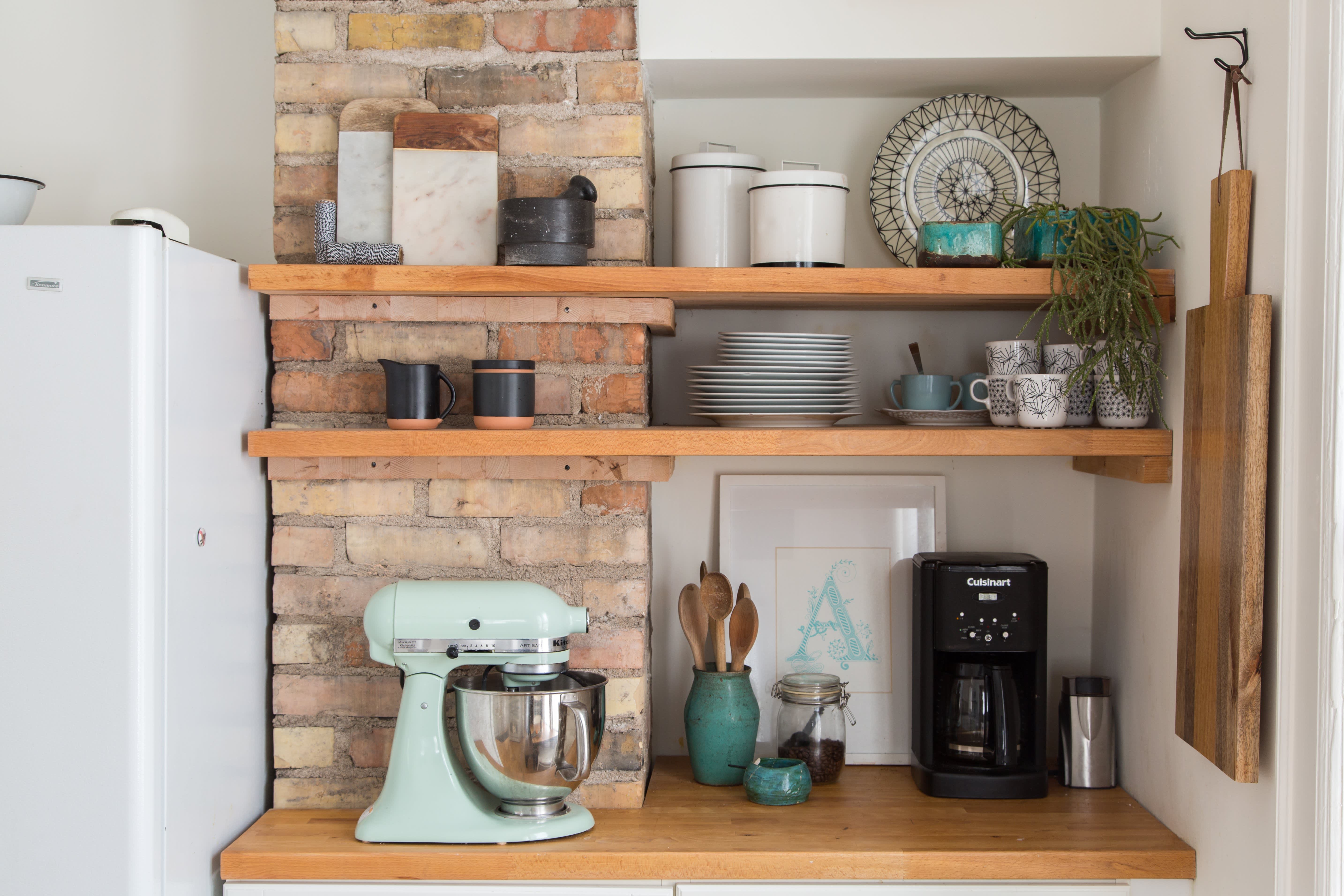 small kitchen shelves design