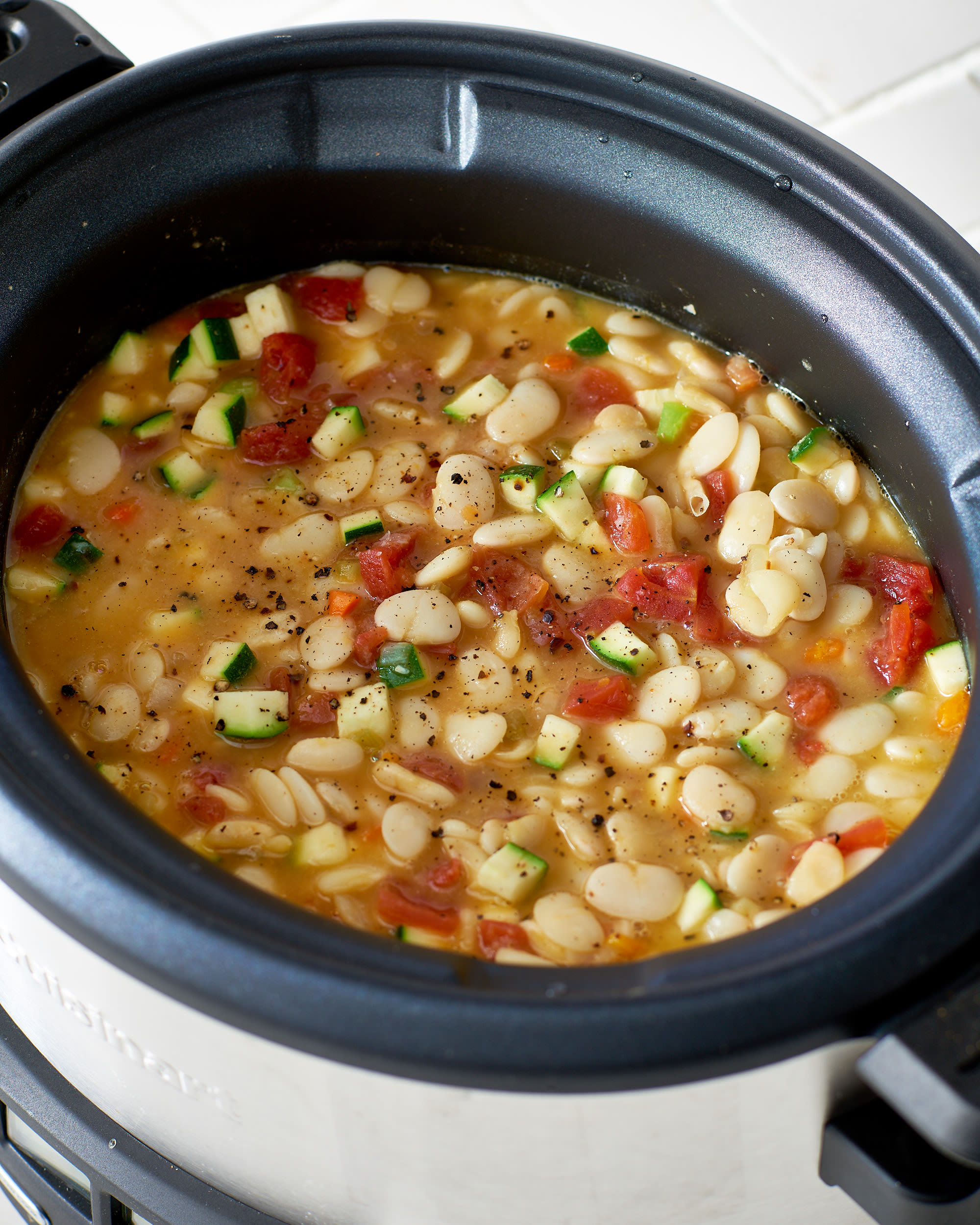 Slow Cooker Butter Bean Minestrone Kitchn