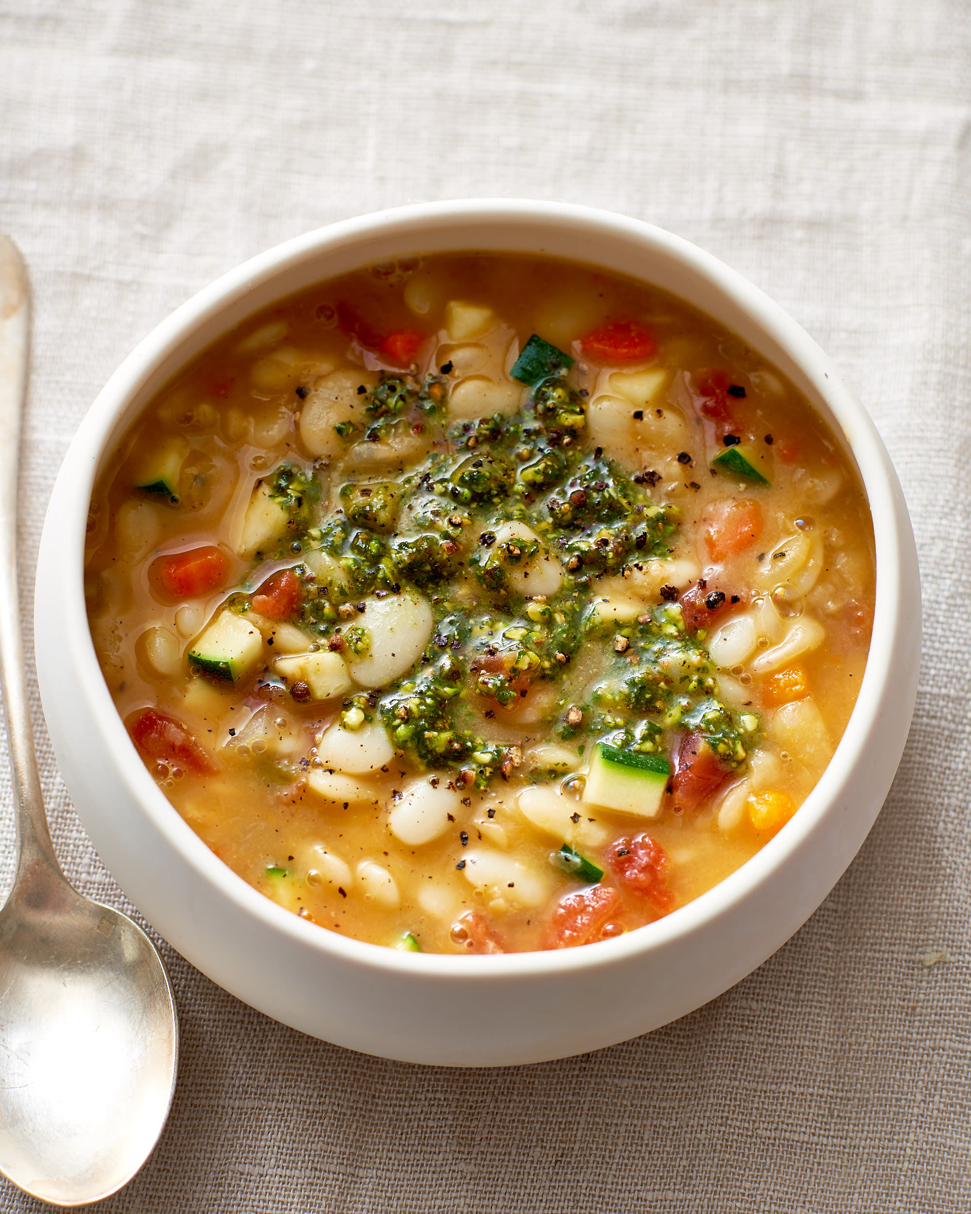 Slow Cooker Butter Bean Minestrone | Kitchn