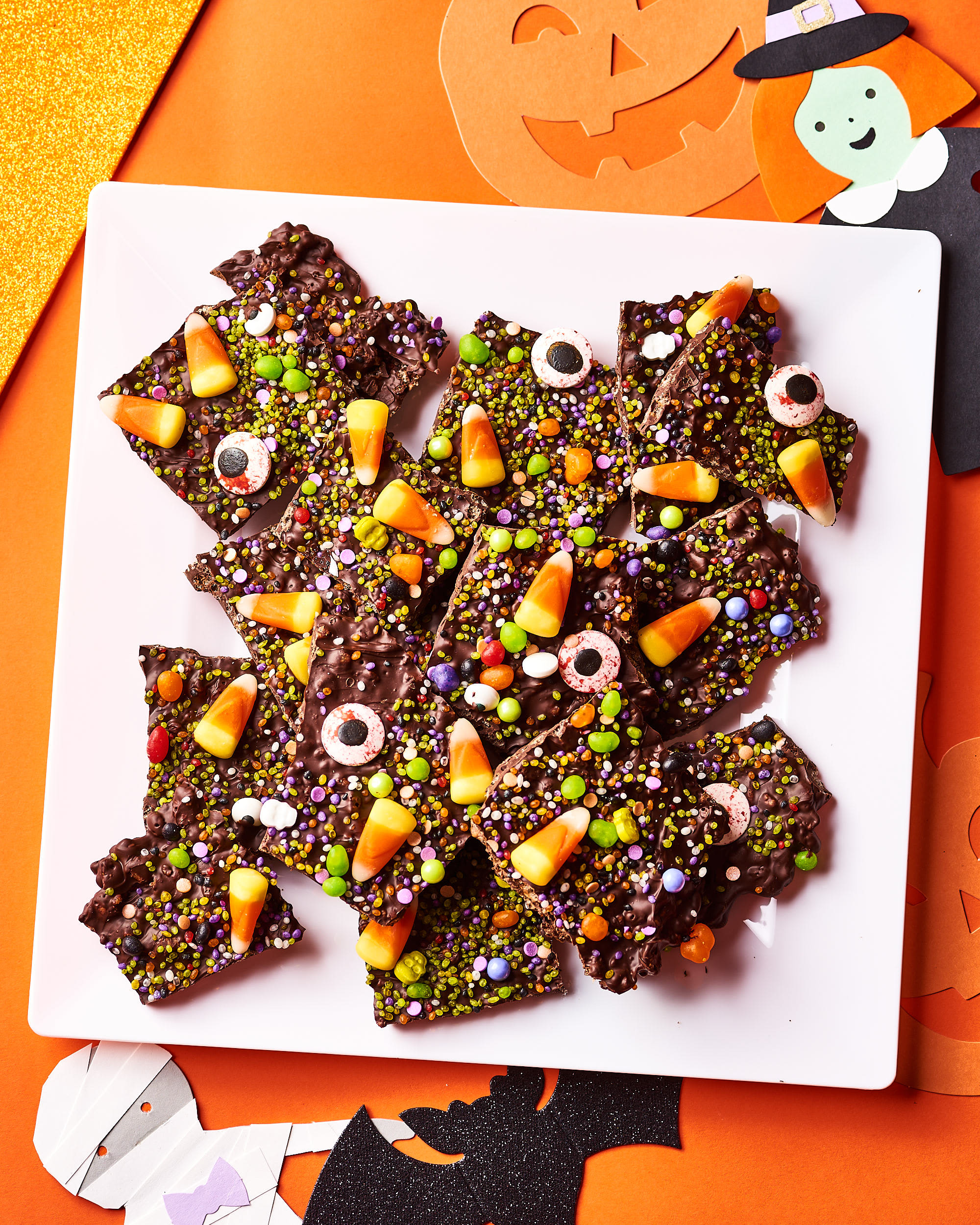 Recipe: Easy Halloween Chocolate Boo Bark | Kitchn
