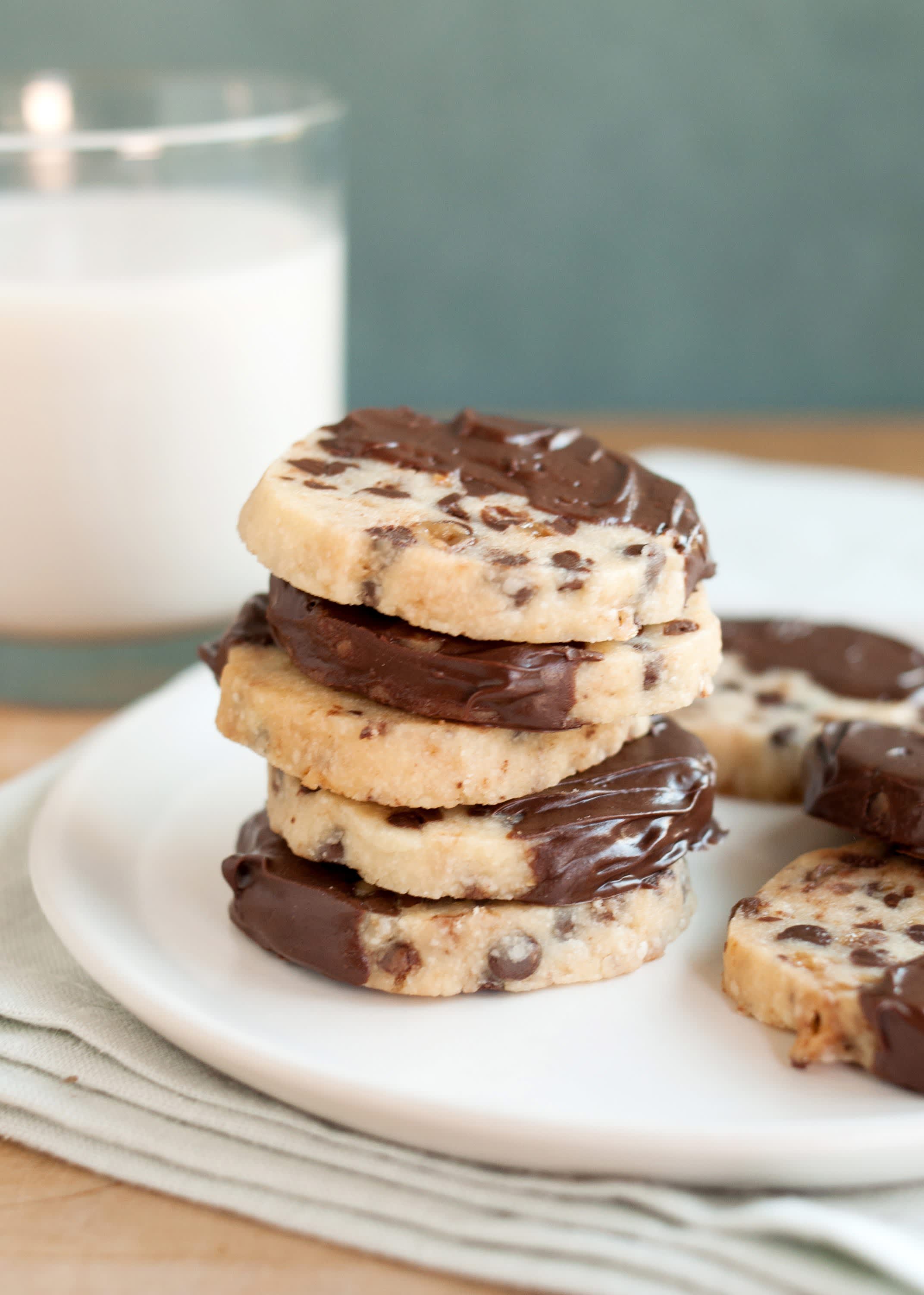 Chocolate Chip and Toffee Shortbread Cookies Kitchn