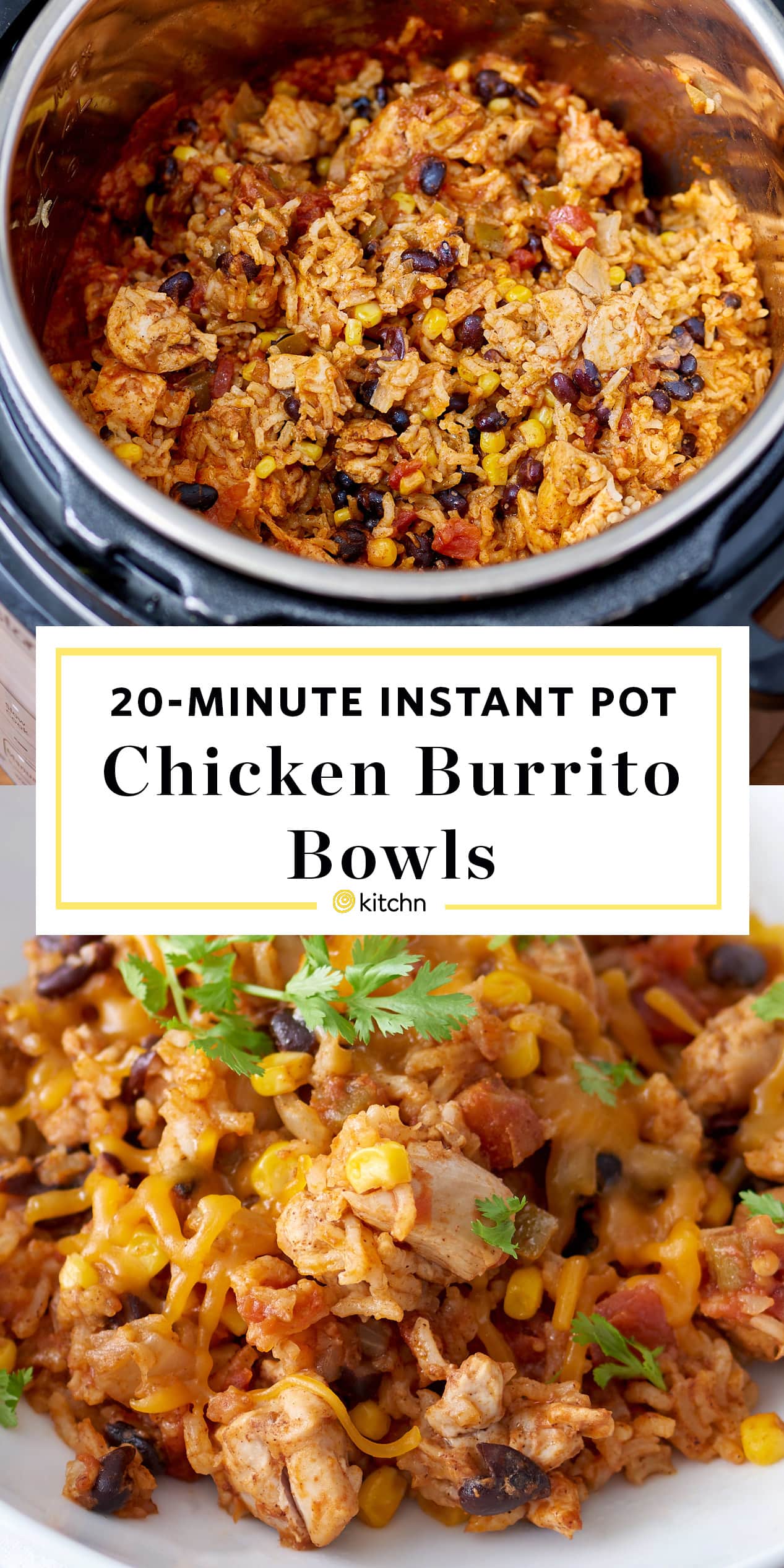 Recipe: Instant Pot Weeknight Chicken Burrito Bowls | Kitchn