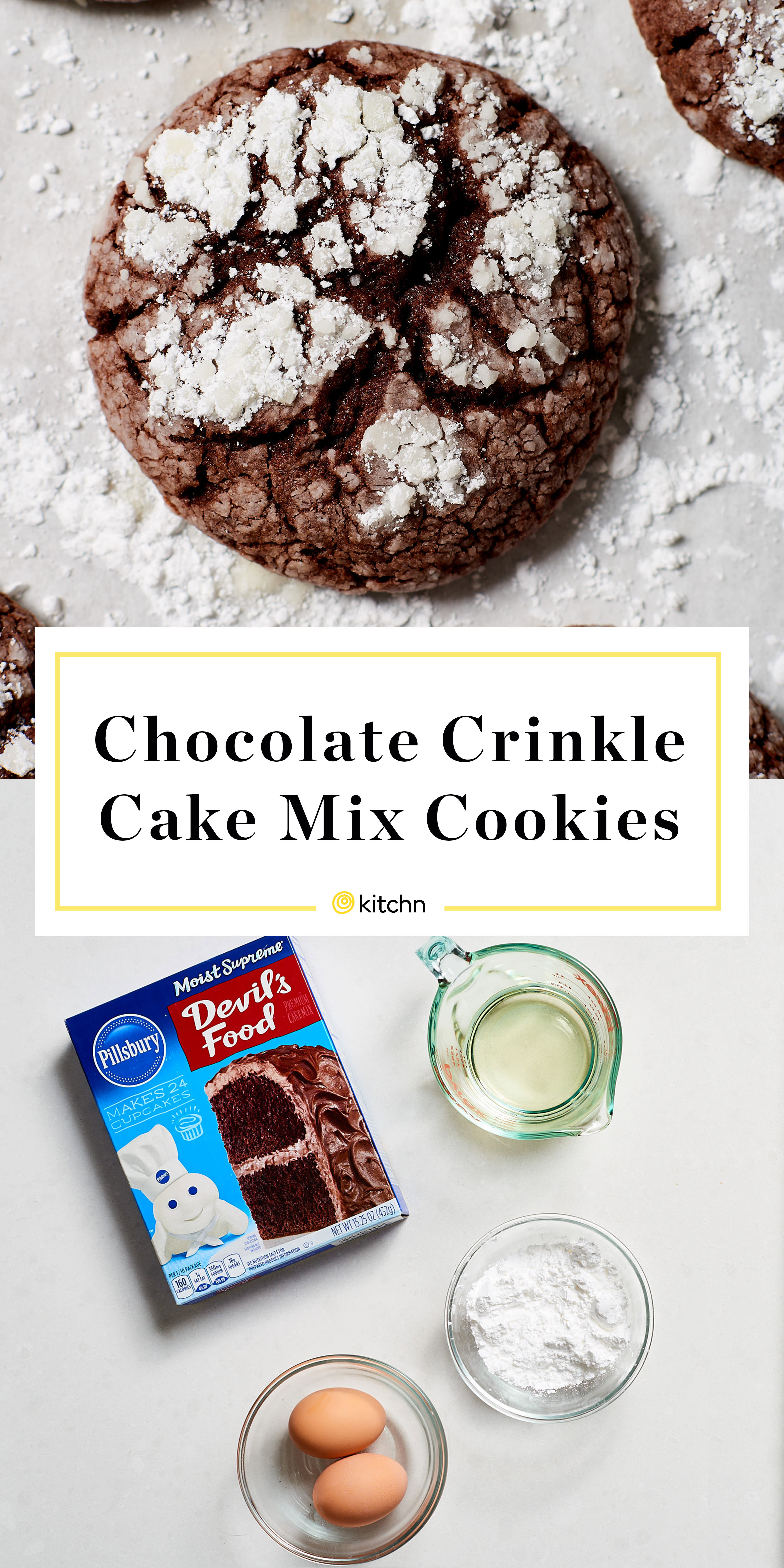 Recipe: Chocolate Crinkle Cake Mix Cookies | Kitchn