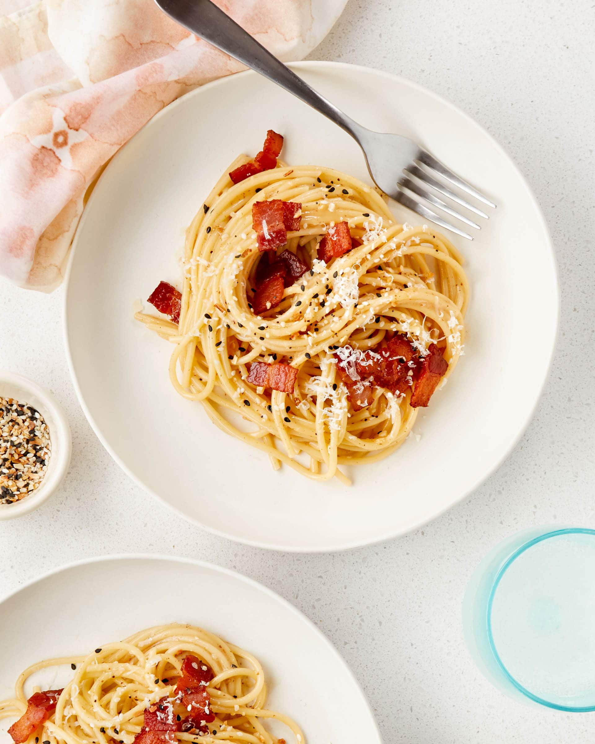 Recipe Everything Bagel Spaghetti Carbonara Kitchn