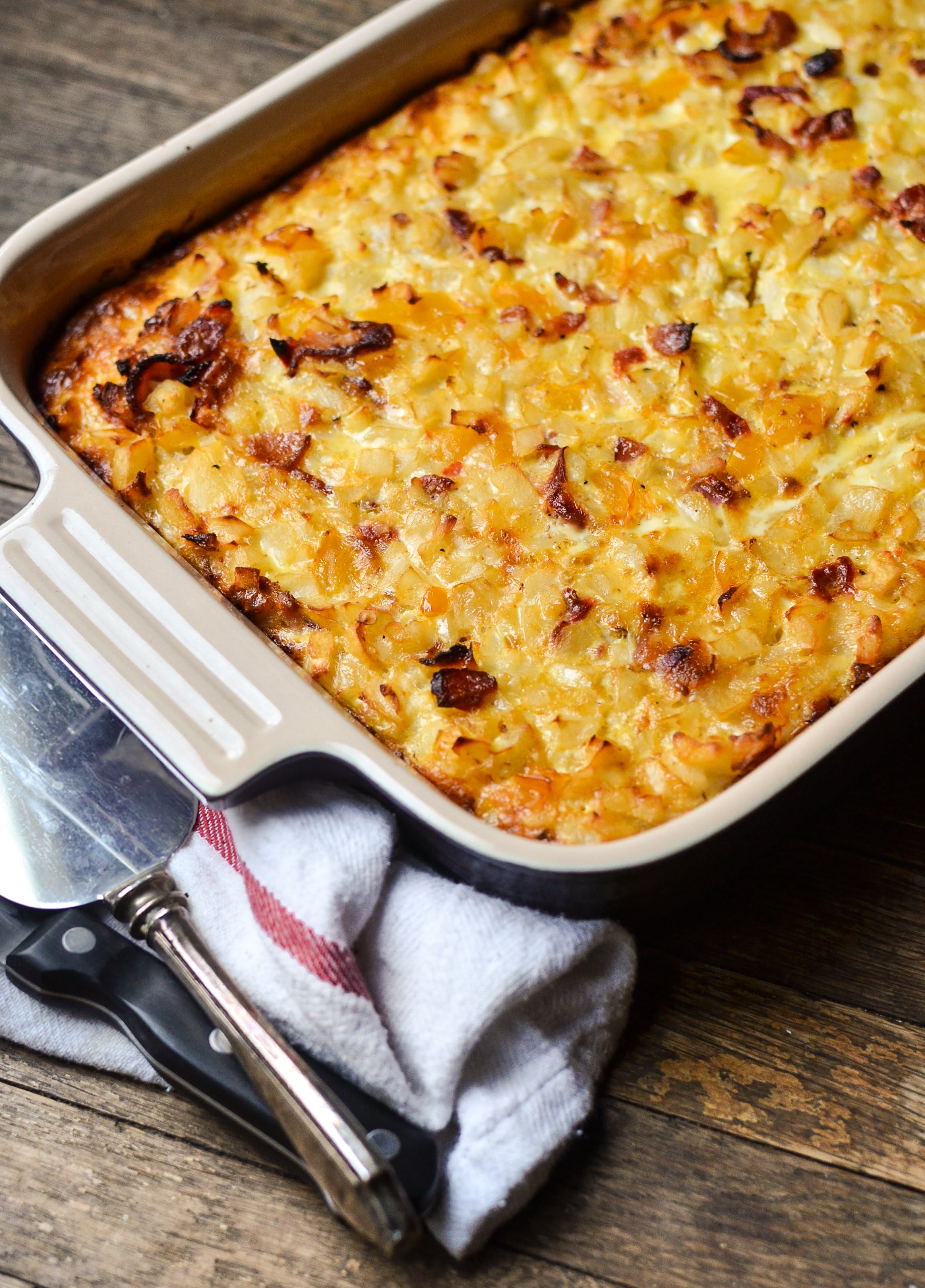 potato puff breakfast casserole