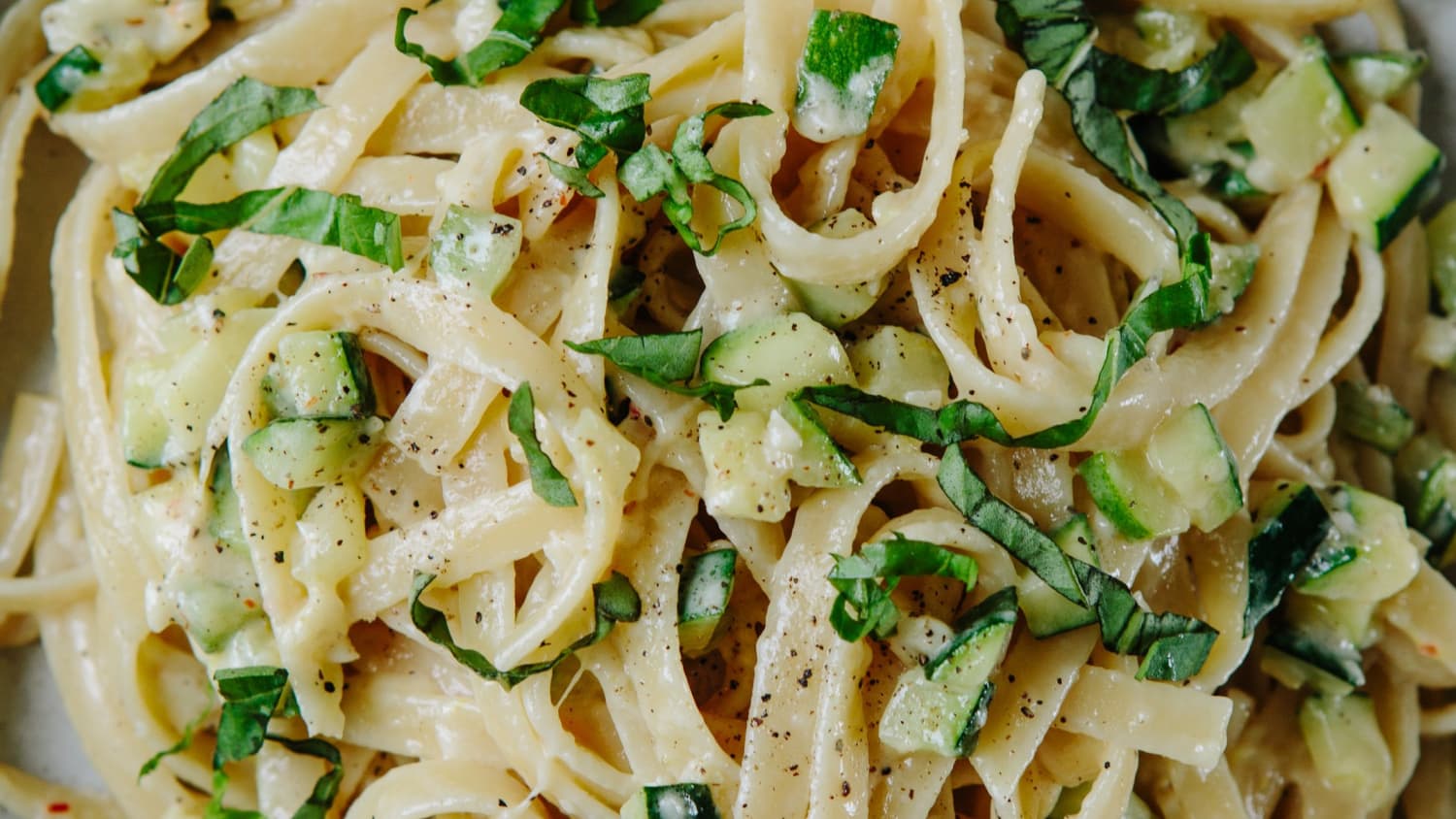 Recipe Creamy Zucchini Fettuccine Kitchn