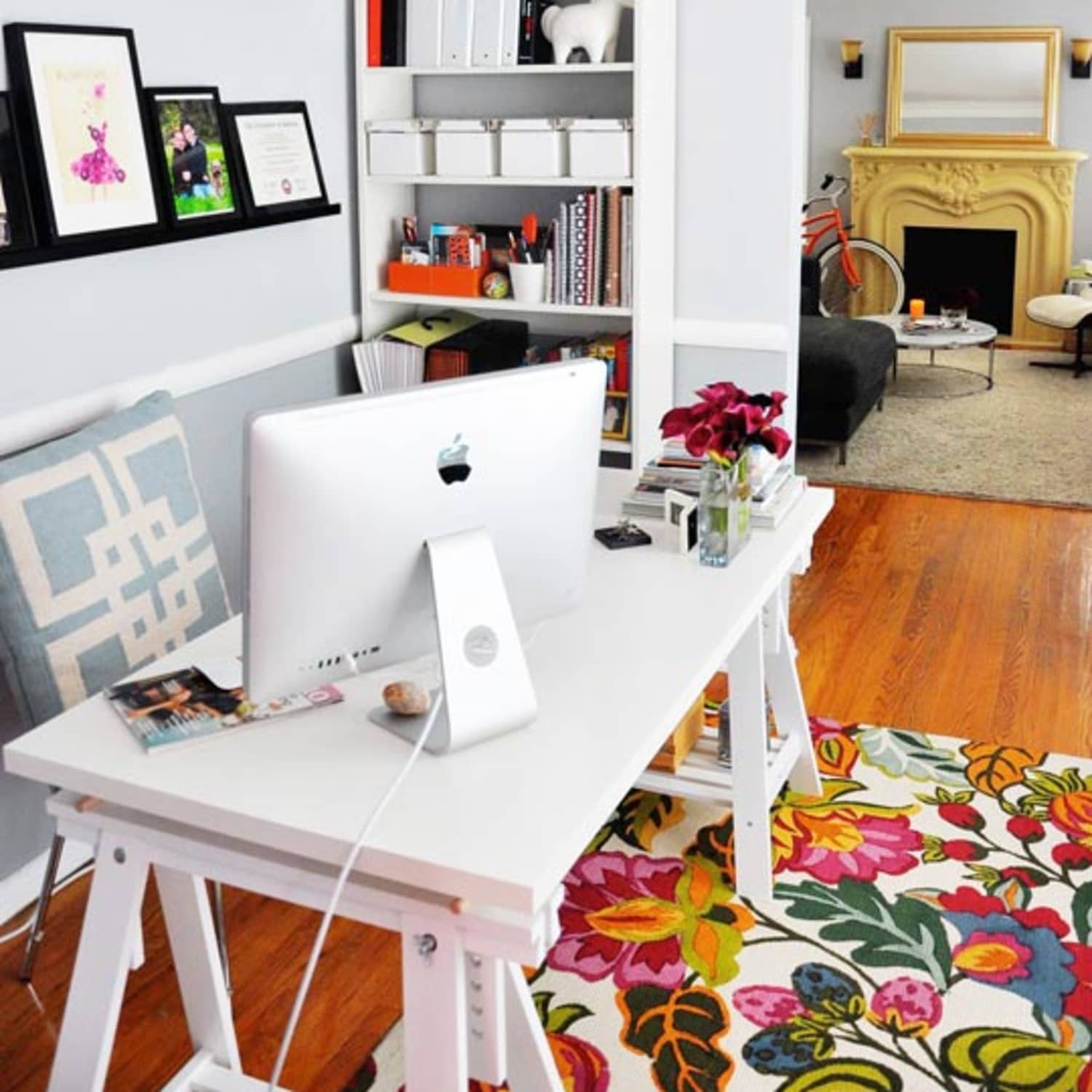 Rebecca S Loving Living Small Home Office Apartment Therapy