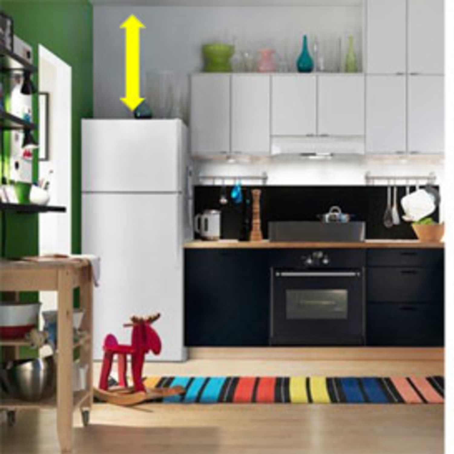 Storage Options Over The Fridge Cabinets Vs A Taller