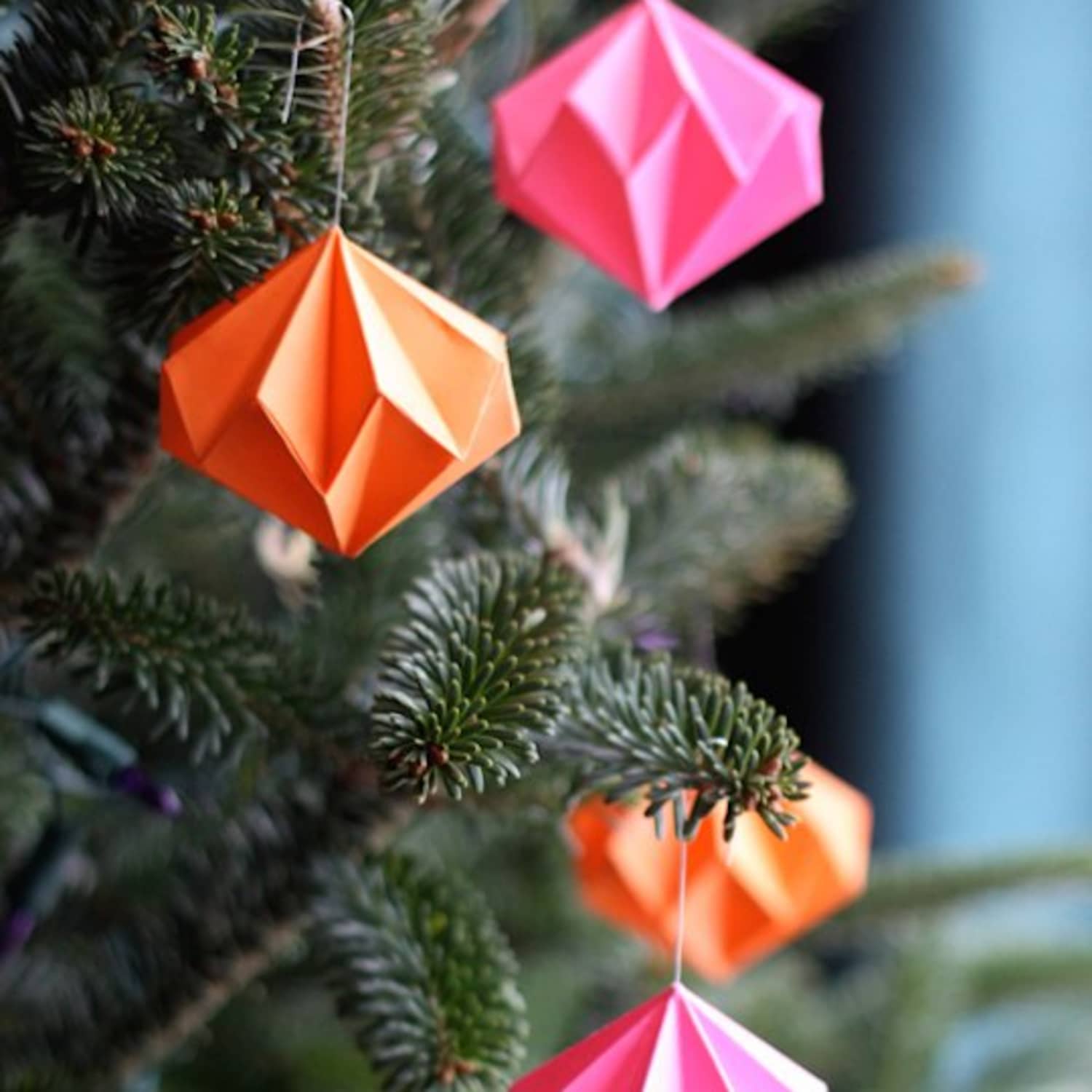 Origami Christmas Ornaments Apartment Therapy