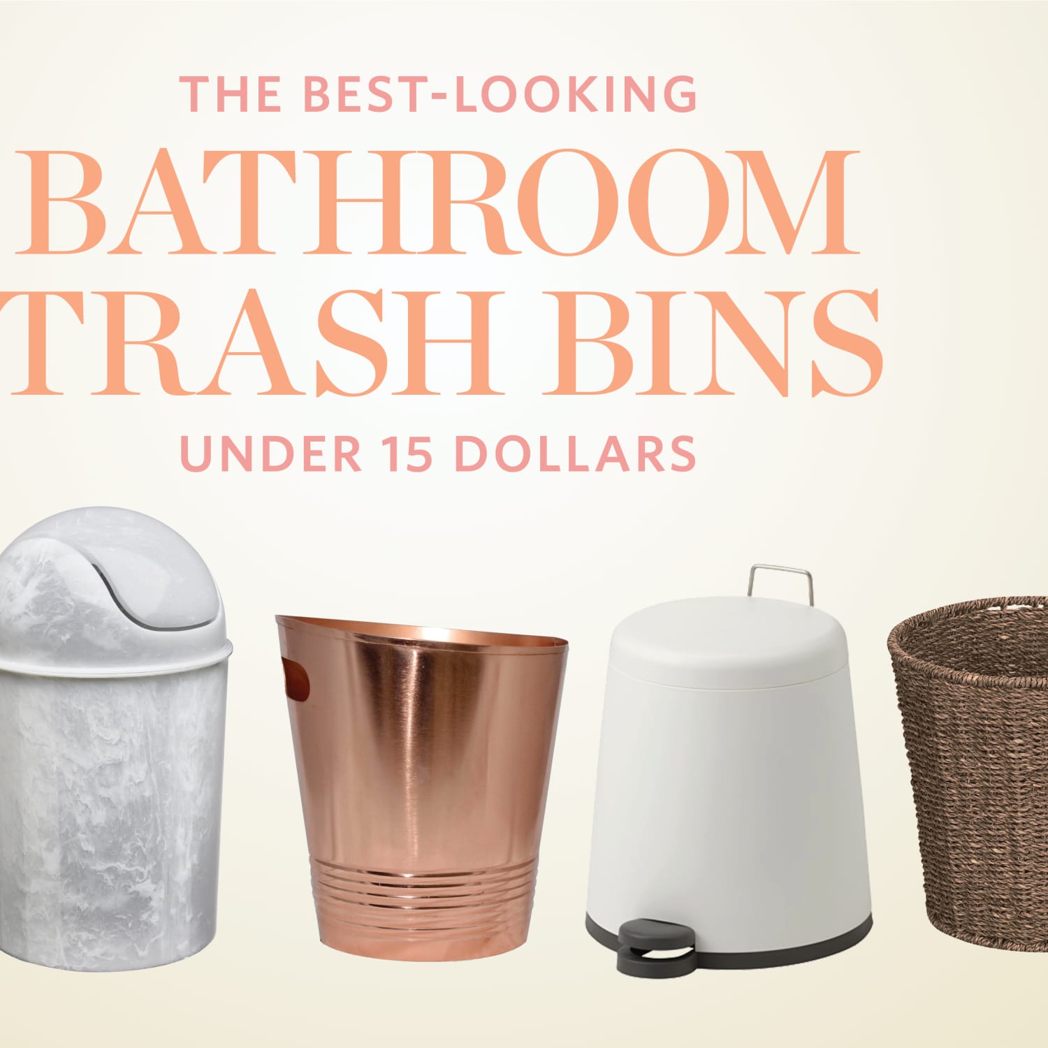 Stylish Small Bathroom Trash Cans For 15 Or Less Apartment Therapy