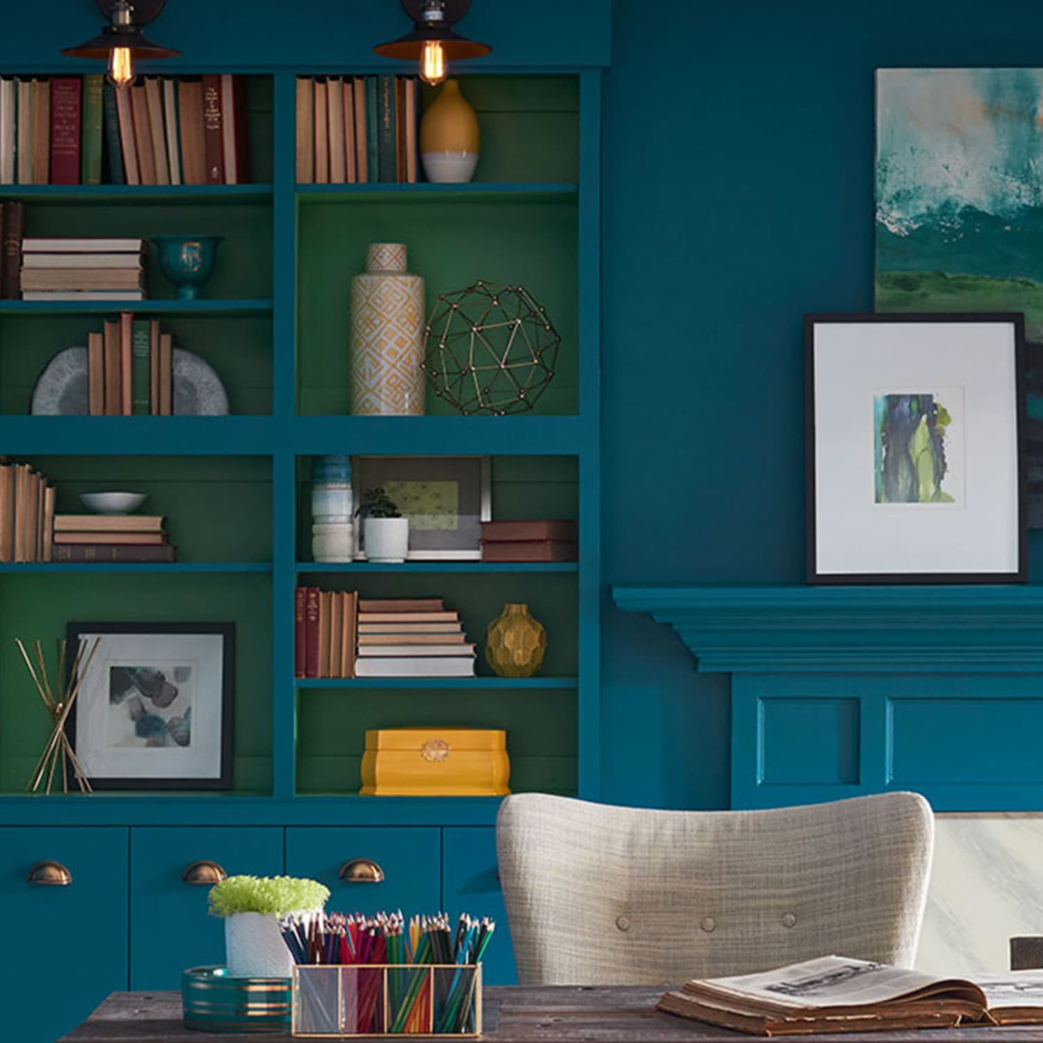 How To Decorate With Peacock Blue Apartment Therapy