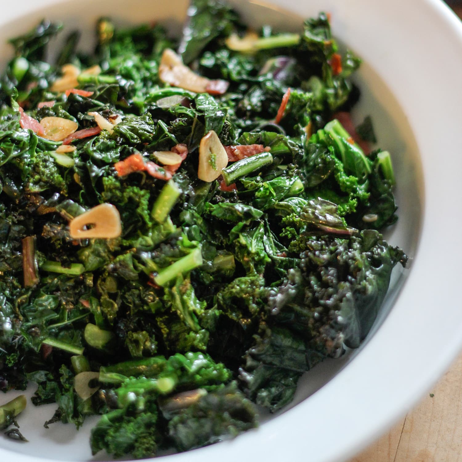 Side Dish Recipe For Pizza Fiery Kale With Garlic And Olive Oil