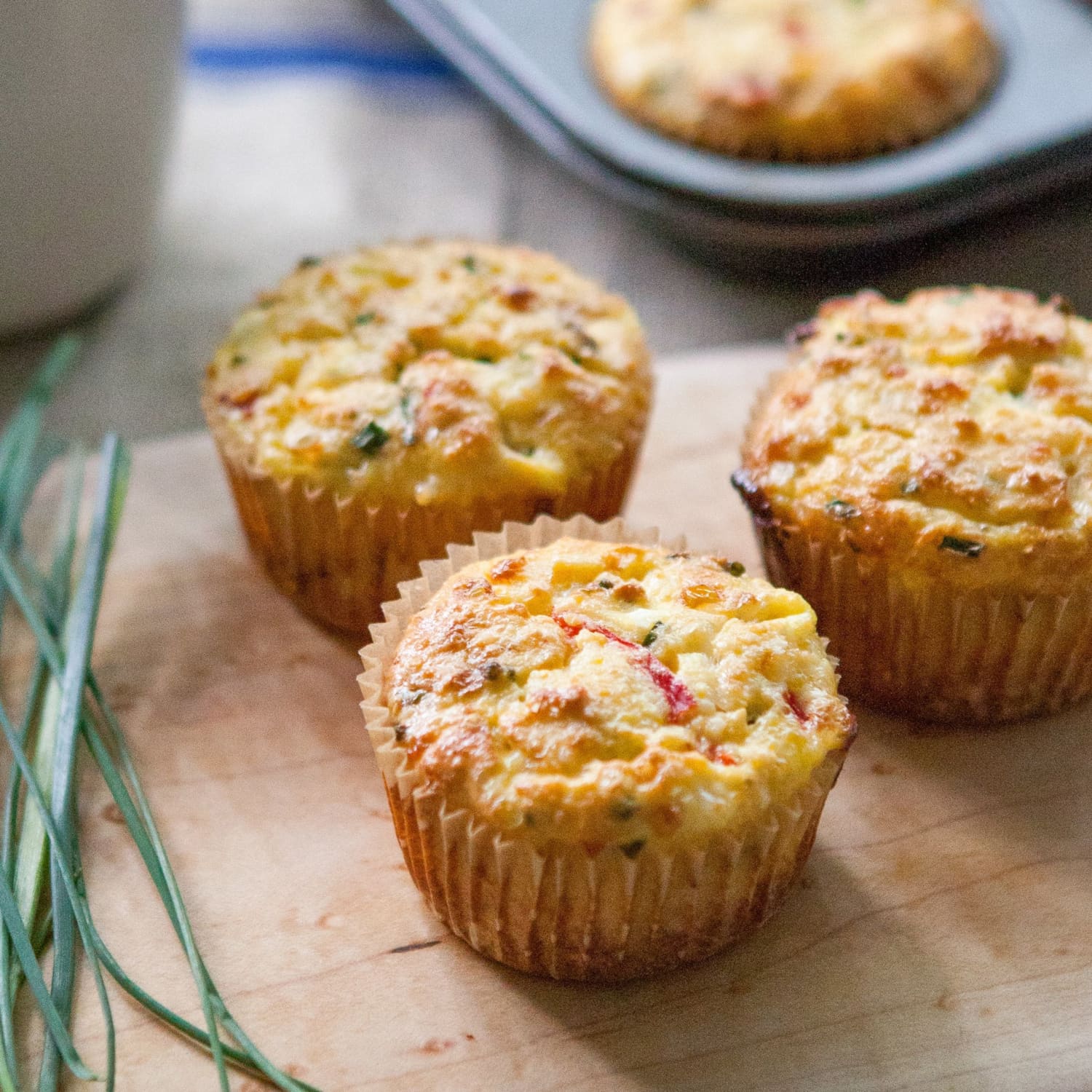 Recipe Cottage Cheese Muffins With Roasted Red Peppers And Feta
