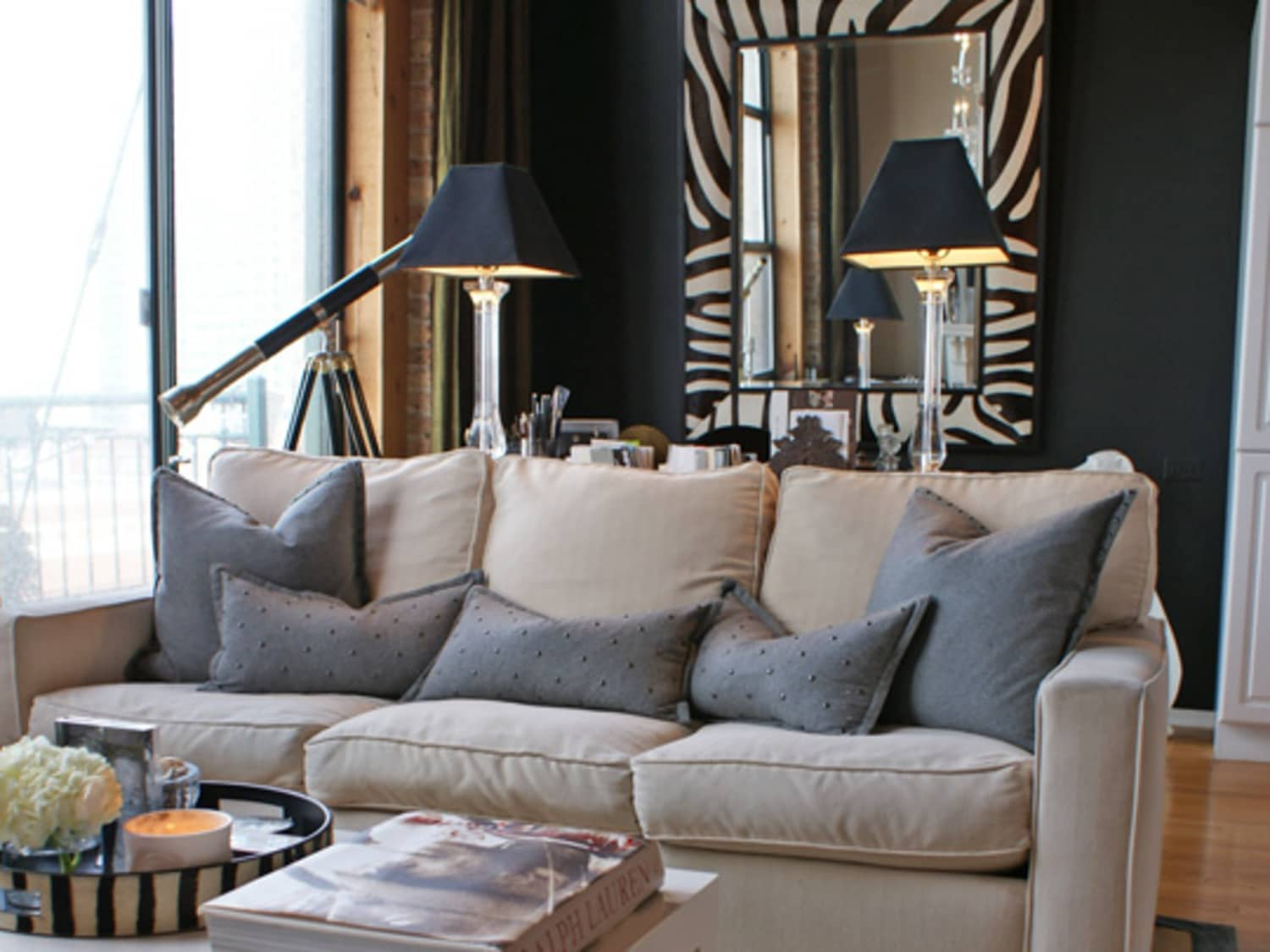 Benjamin S Modern Glam Bachelor Pad Apartment Therapy