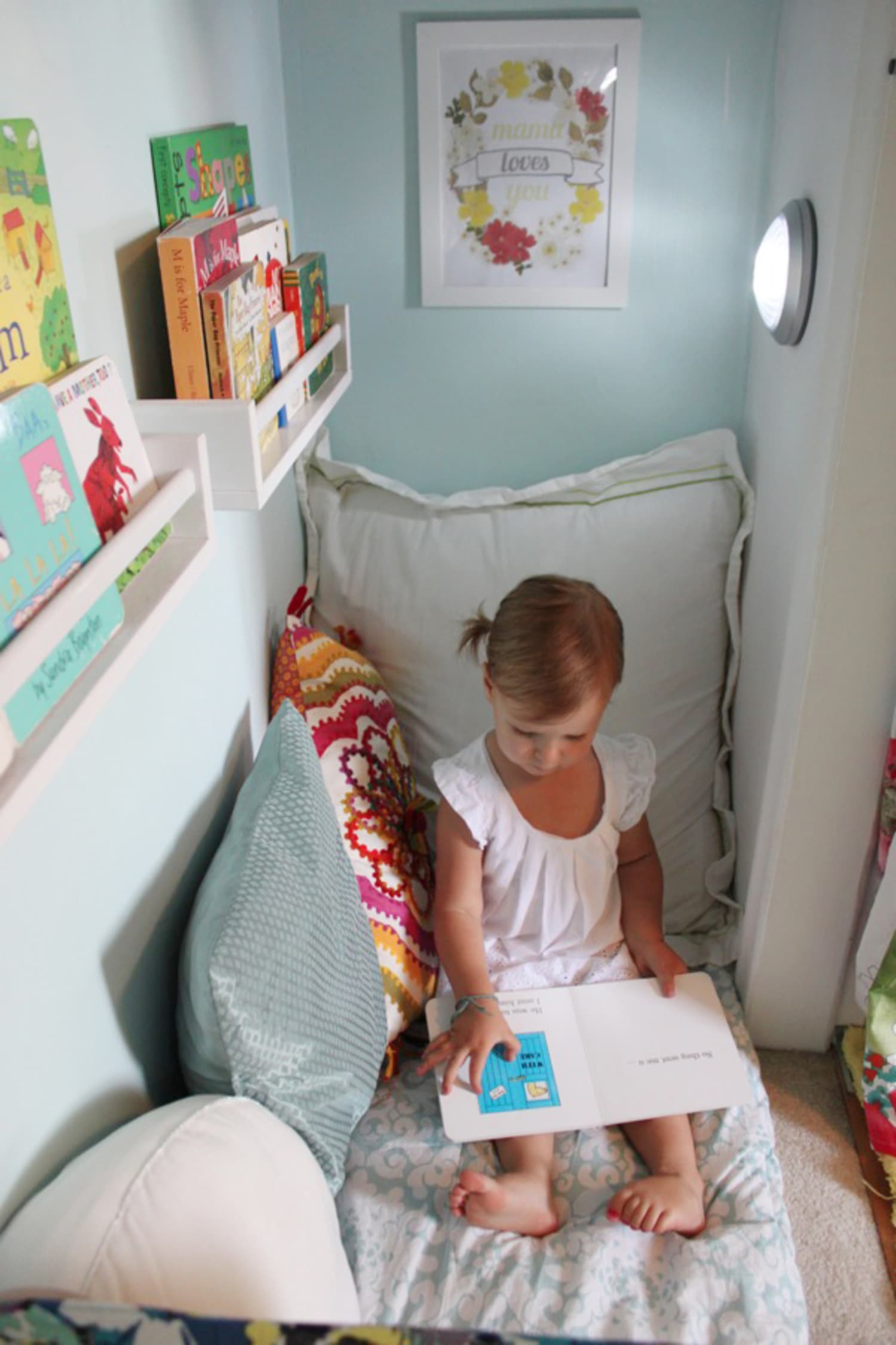 Kids Closets Used as Reading Nooks