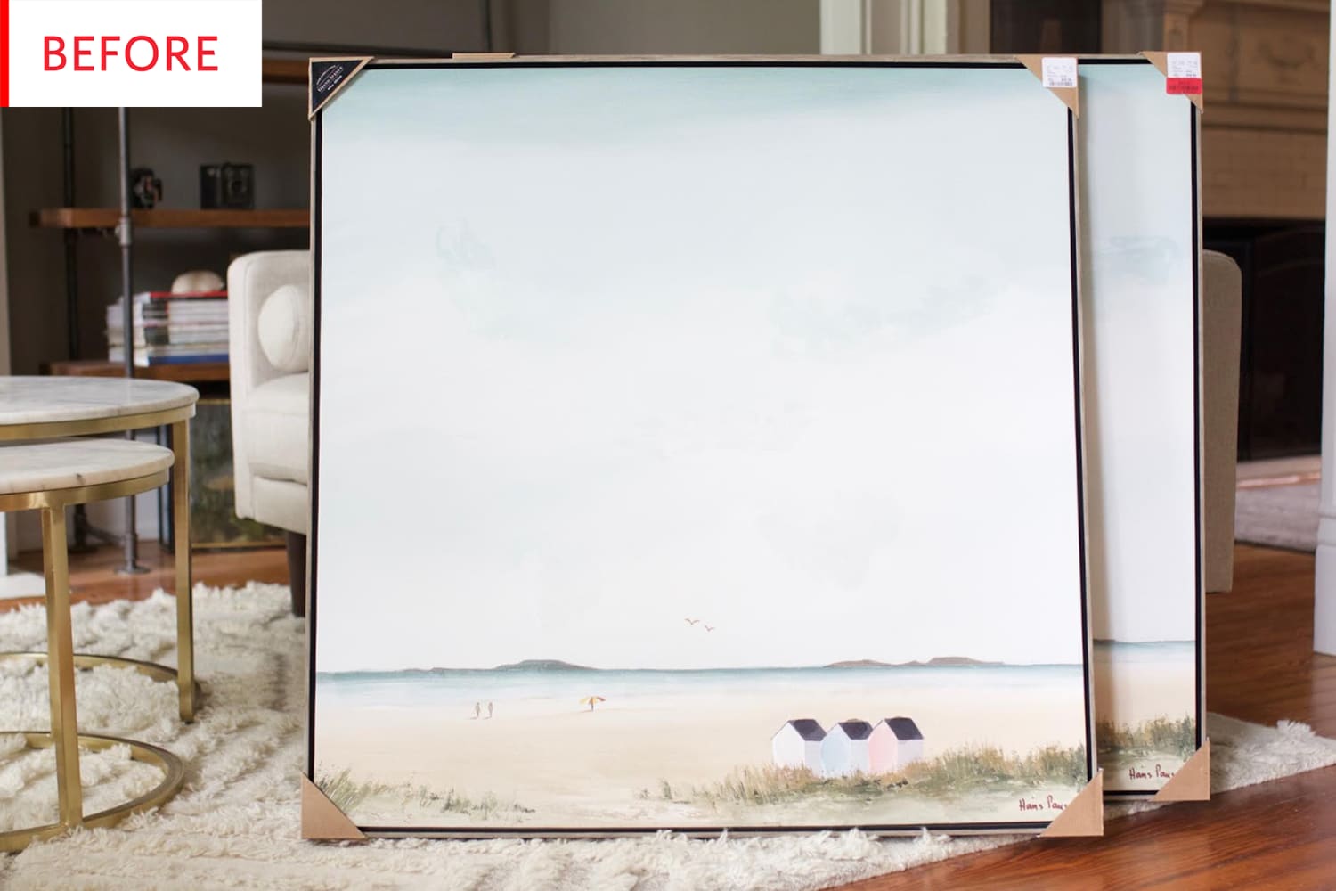 Before and After: An A+ Answer to Generic HomeGoods Artwork