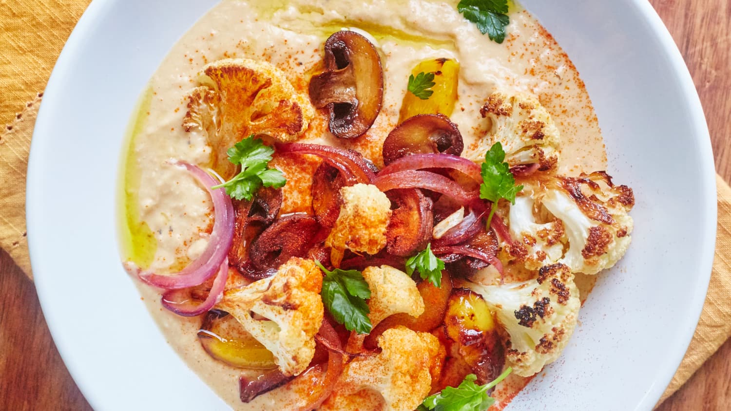 Smoky Roasted Vegetable Hummus Bowl-image