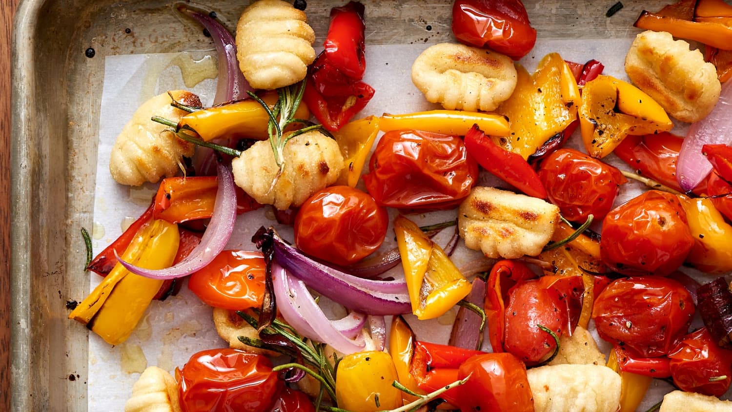 Crispy Sheet Pan Gnocchi and Veggies-image