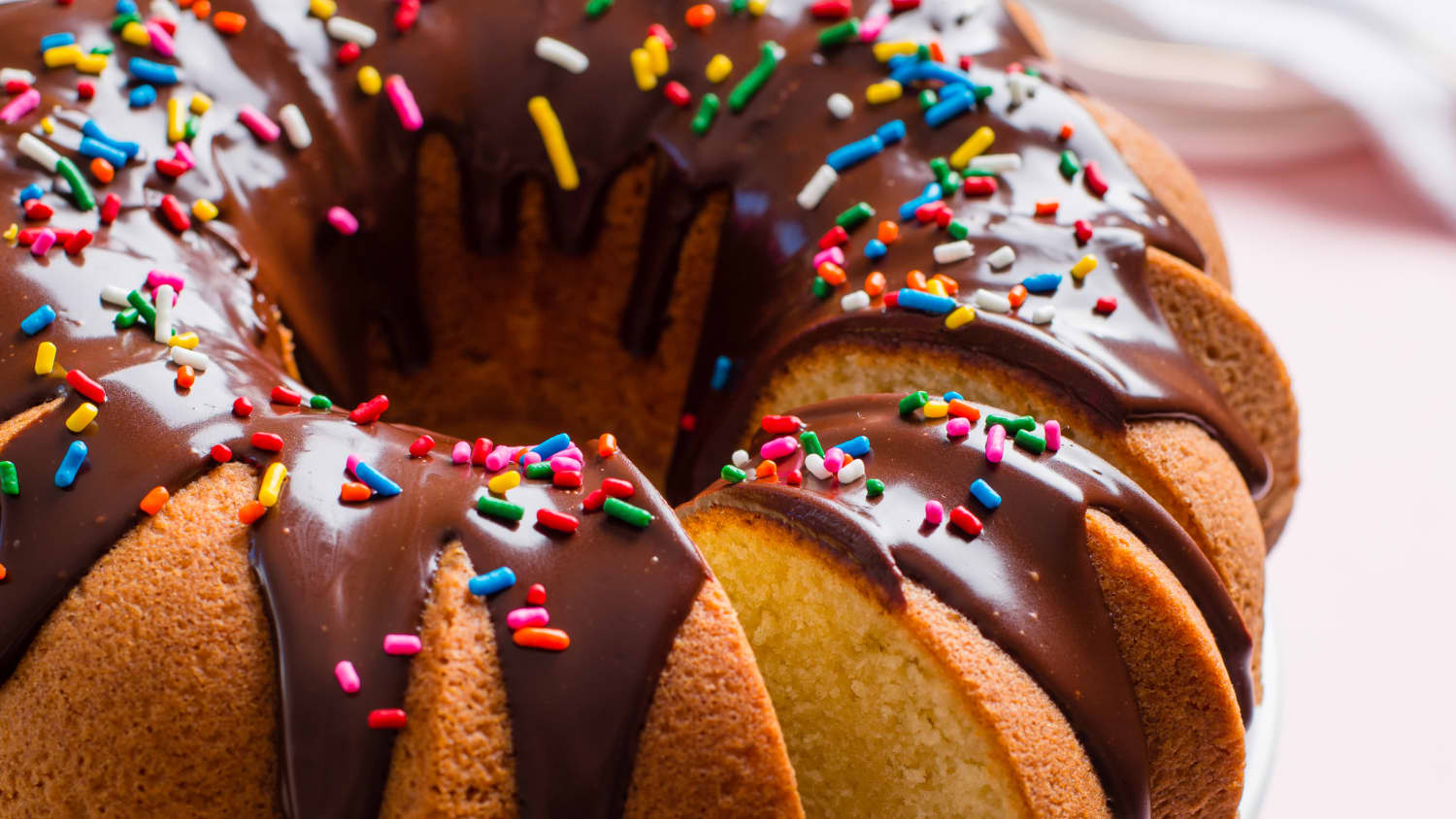 One-Bowl Bundt Cake with Chocolate Fudge Glaze-image