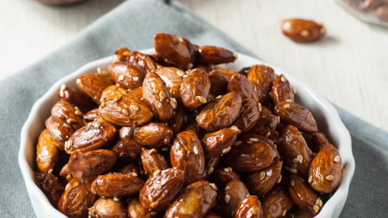 Maple-Tamari Roasted Almonds-image