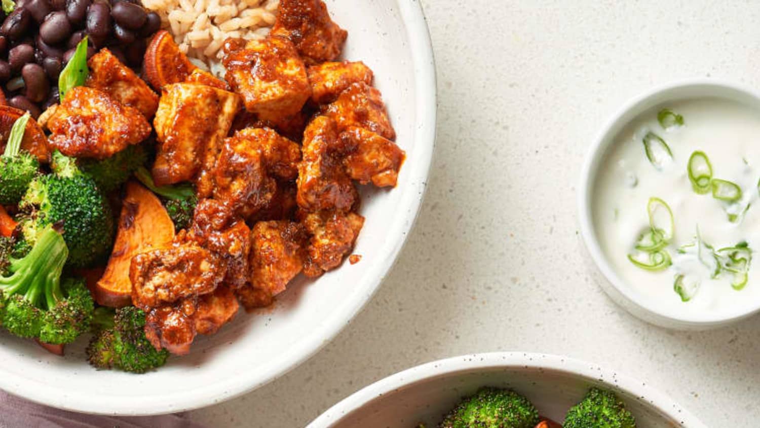 BBQ Tofu Salad Bowls-image