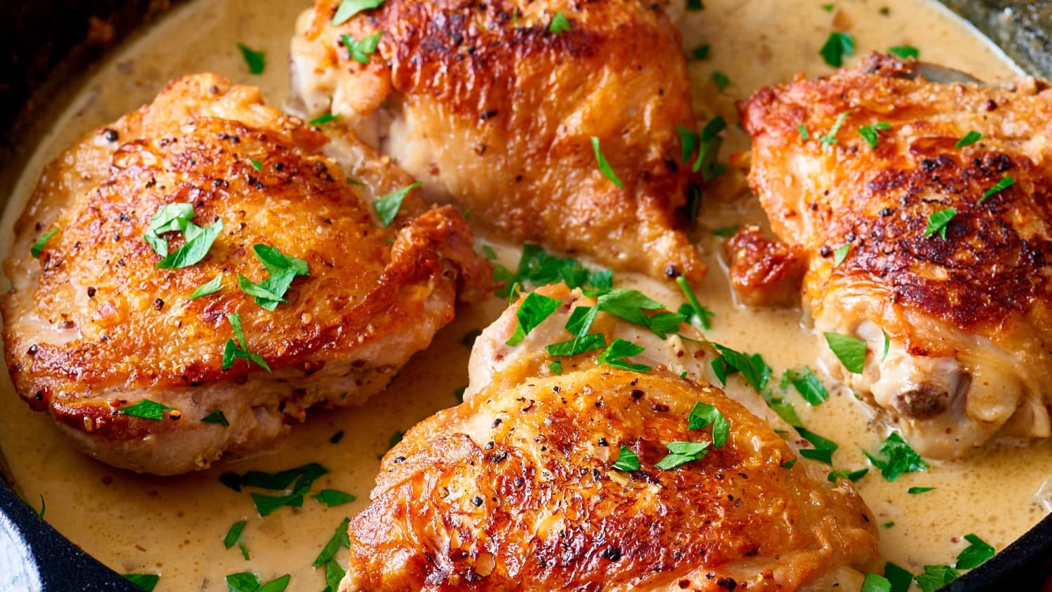Skillet Creamy French Mustard Chicken-image