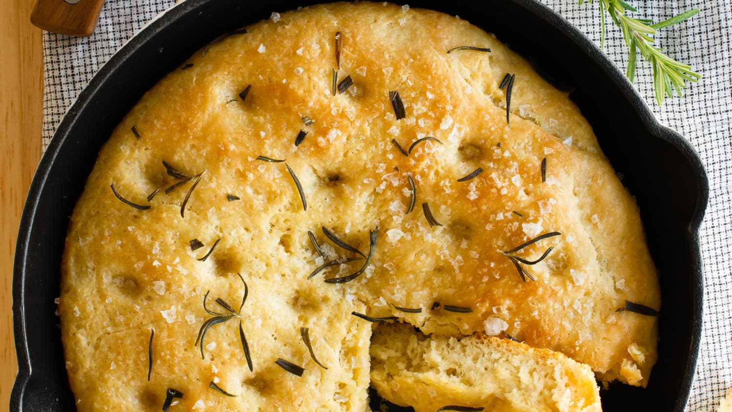 No-Knead Skillet Focaccia-image