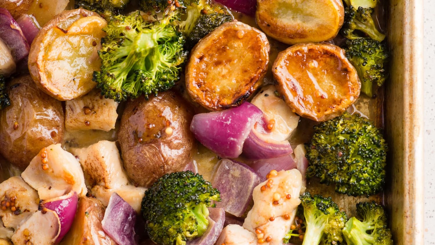 Sheet Pan Honey-Dijon Chicken and Vegetables-image
