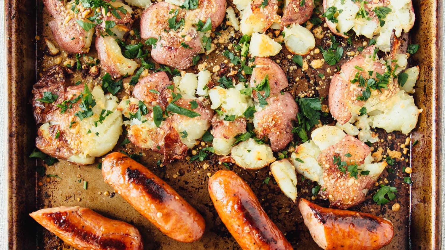 30-Minute Sheet Pan Potatoes and Chicken Sausage-image