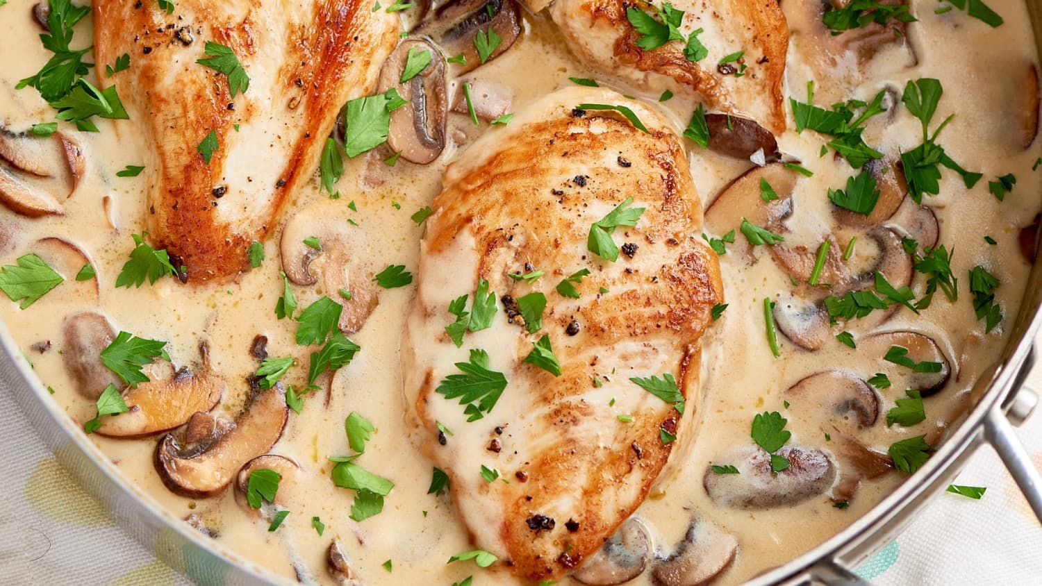 Creamy Parmesan Garlic Mushroom Chicken-image